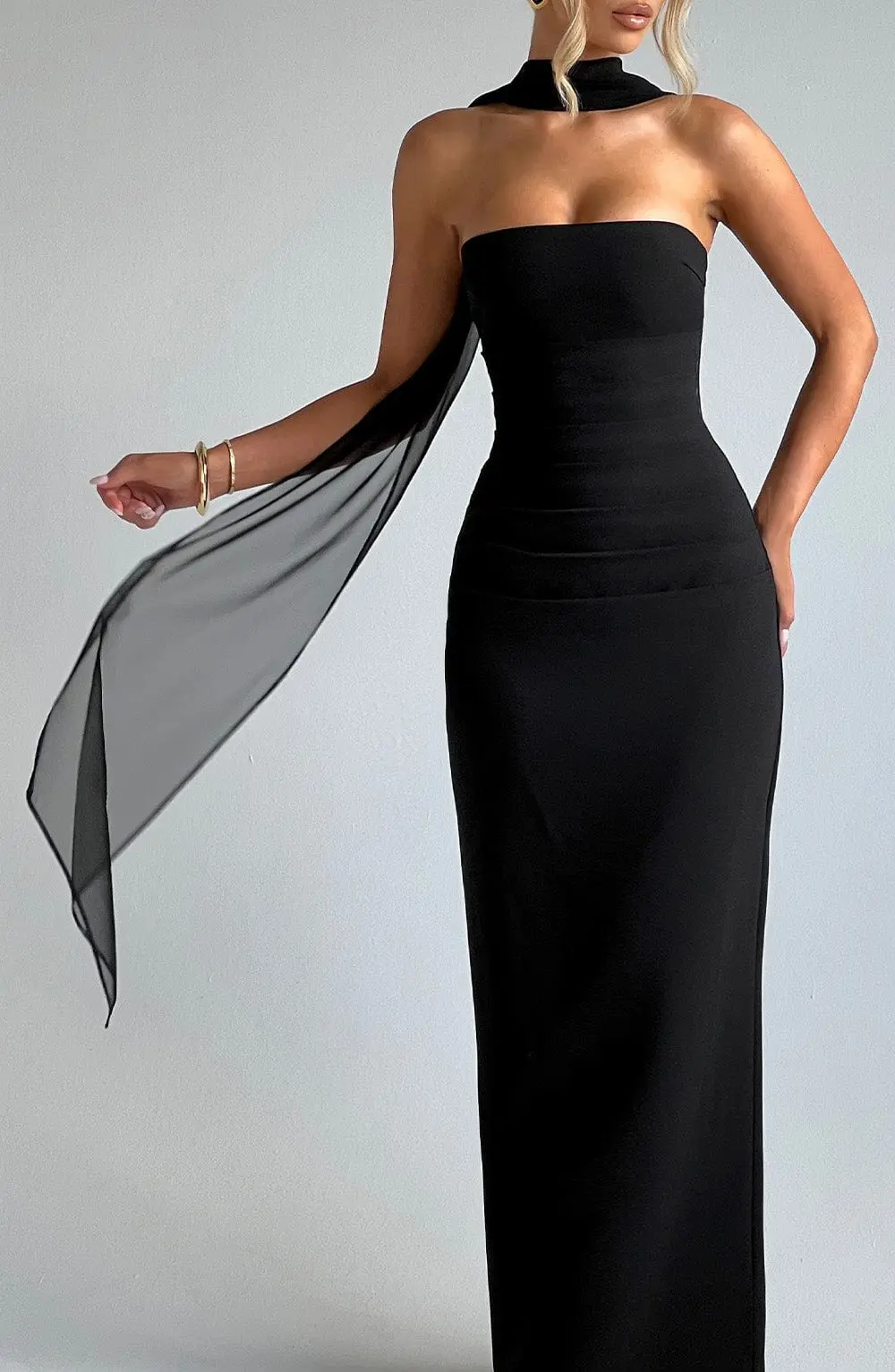 Ayla Scarf - Black - Image 4