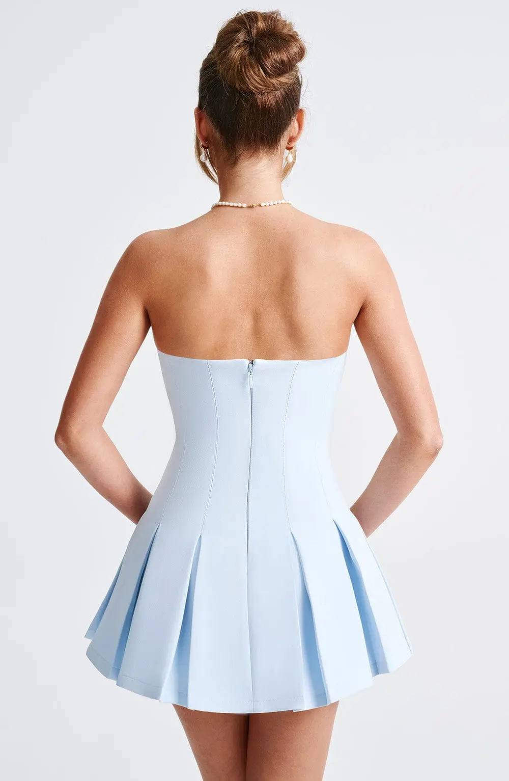 Bryony Mini Dress - Blue - Image 3