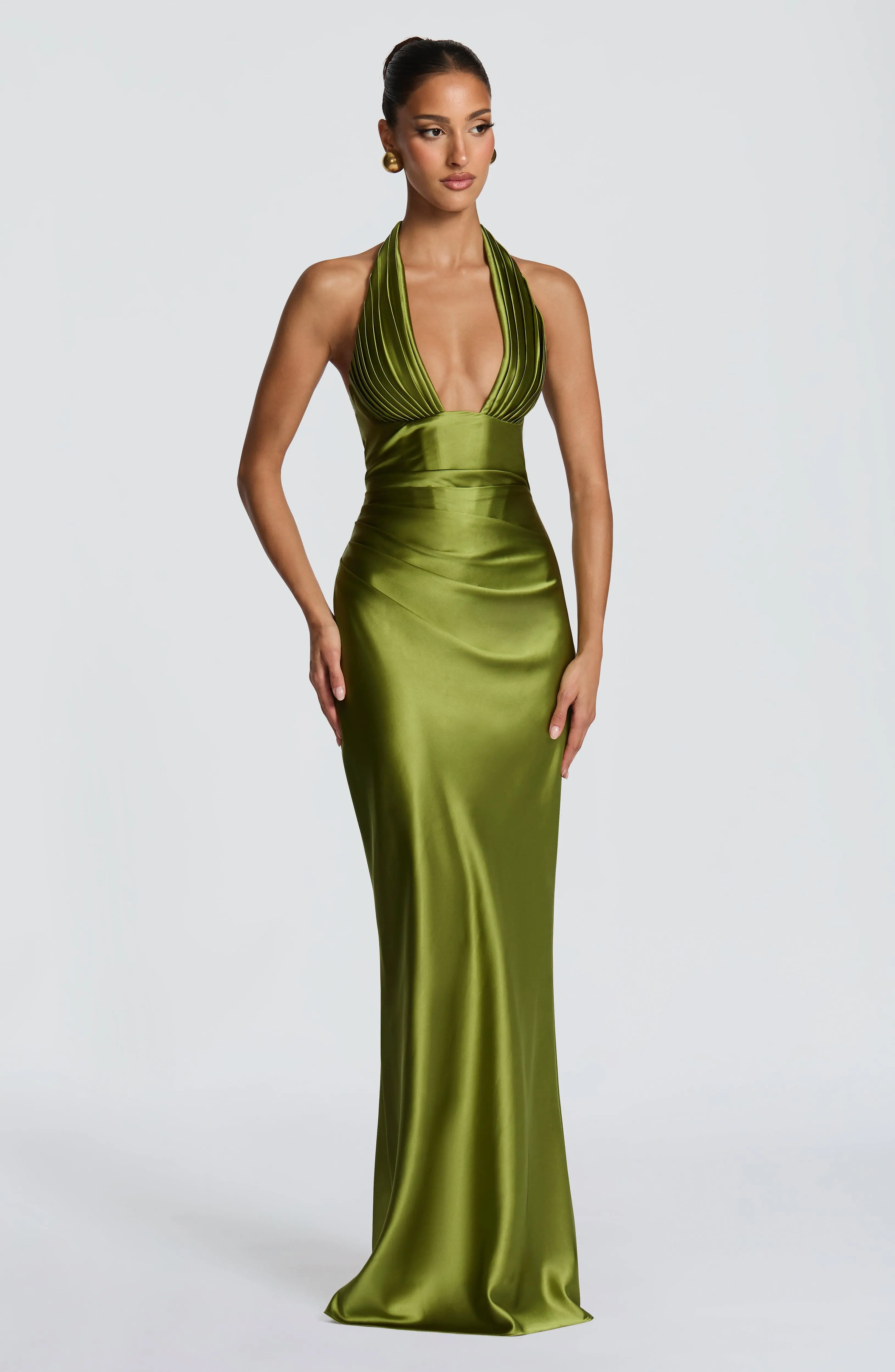 Elowen Maxi Dress - Olive - Image 6