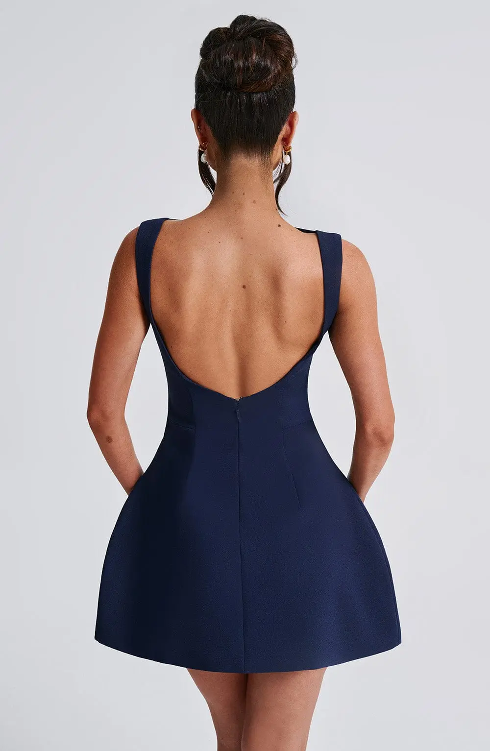 Alana Mini Dress - Navy - Image 2