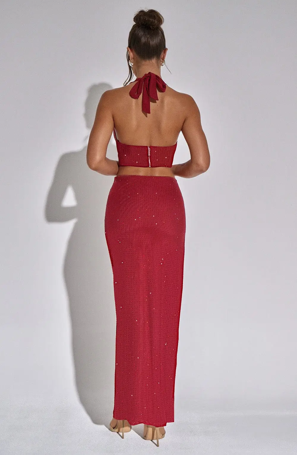 Val Maxi Skirt - Red - Image 3