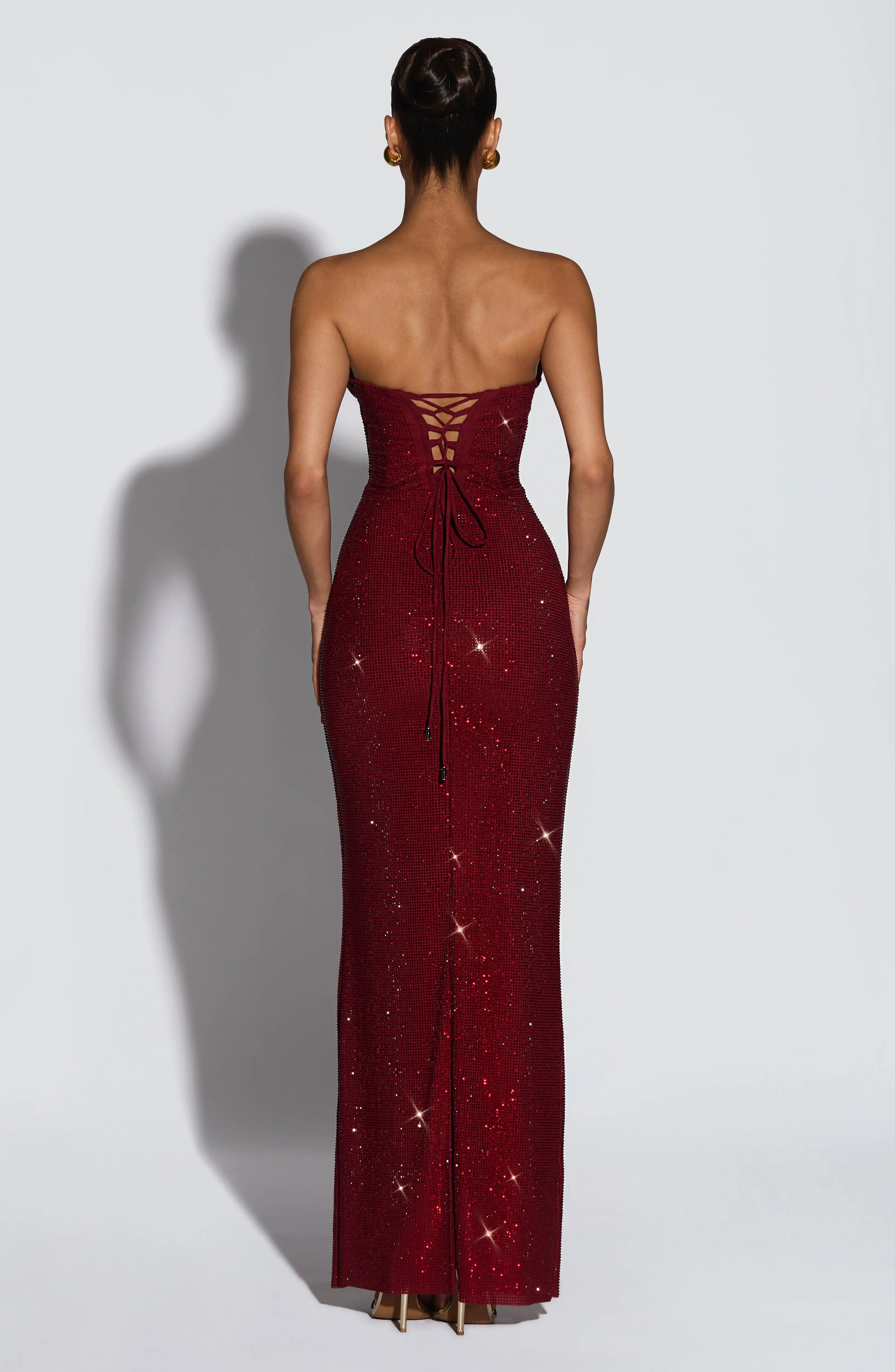 Mirabella Maxi Dress - Burgundy - Image 2
