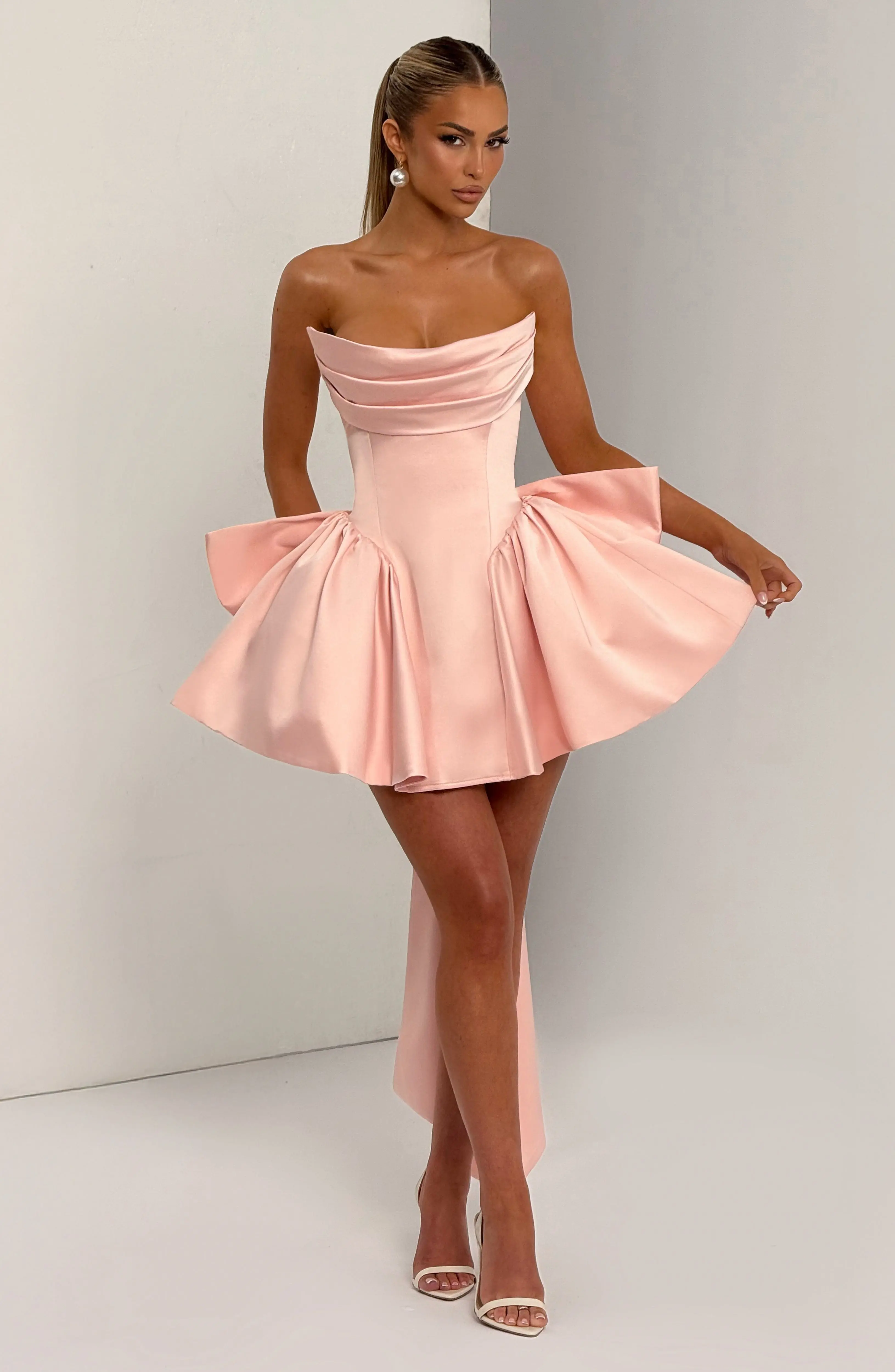 Trinity Mini Dress - Blush - Image 6