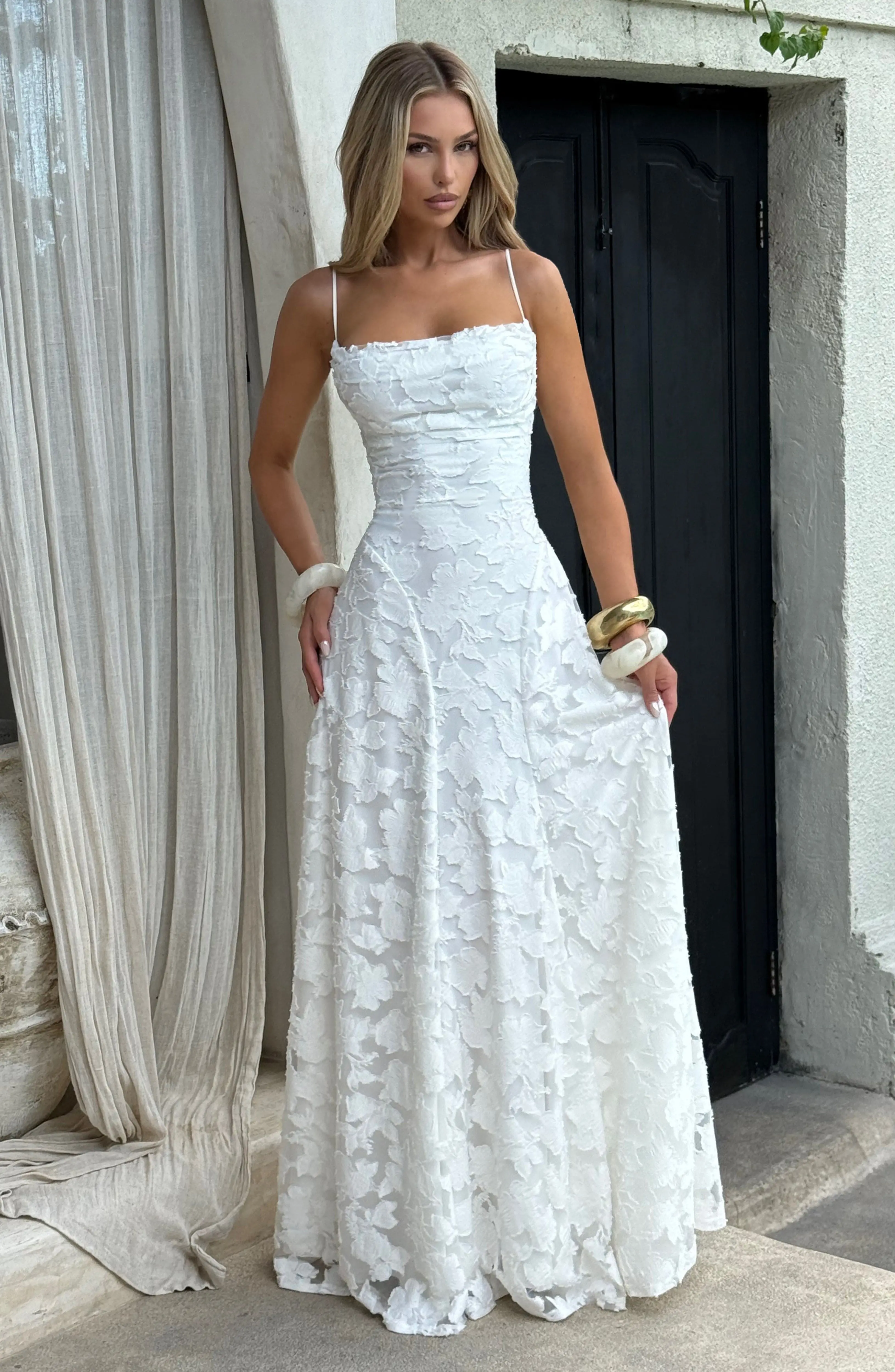Francis Maxi Dress - Ivory - Image 12