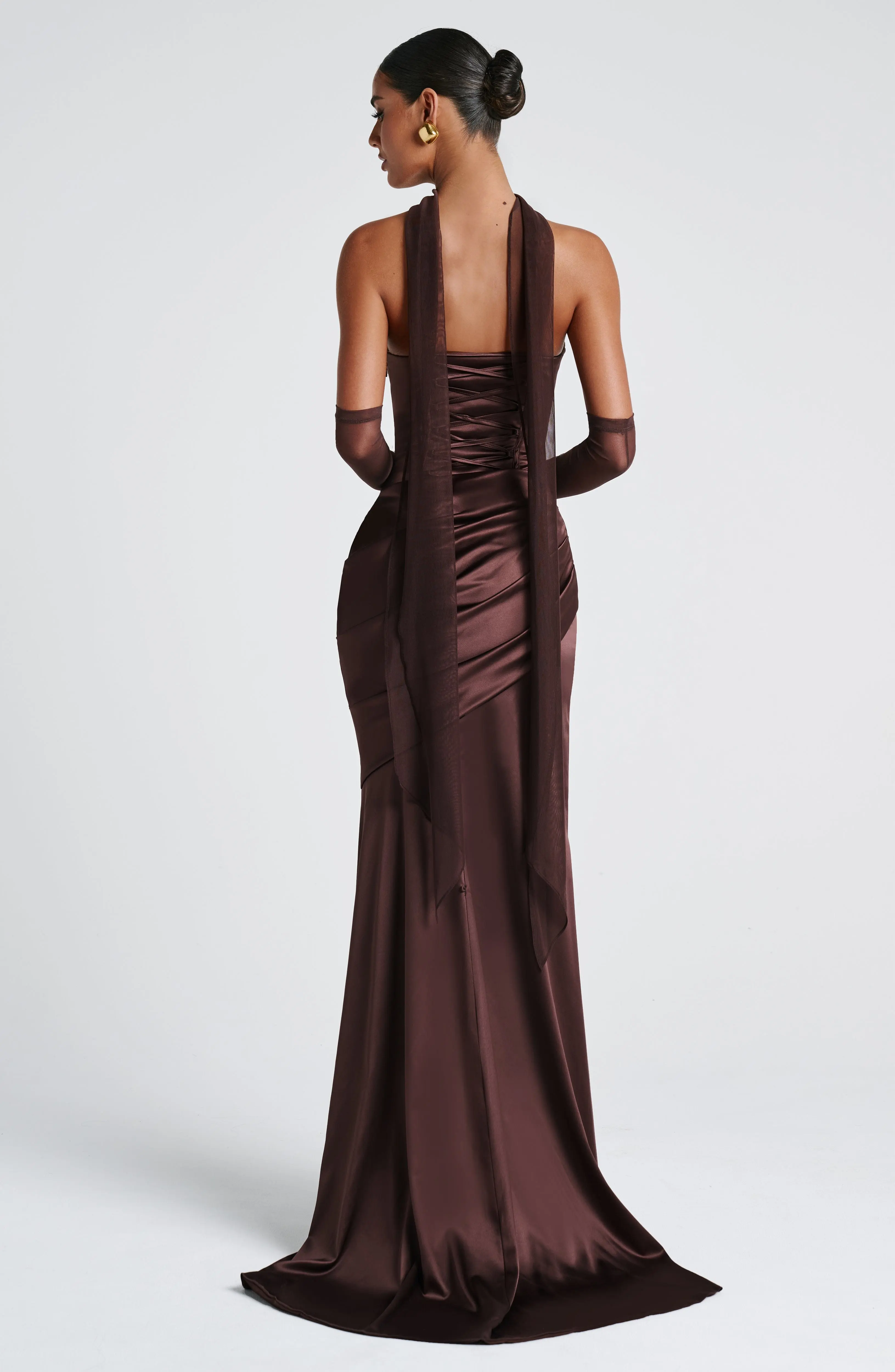 Ayla Scarf - Plum Brown - Image 7