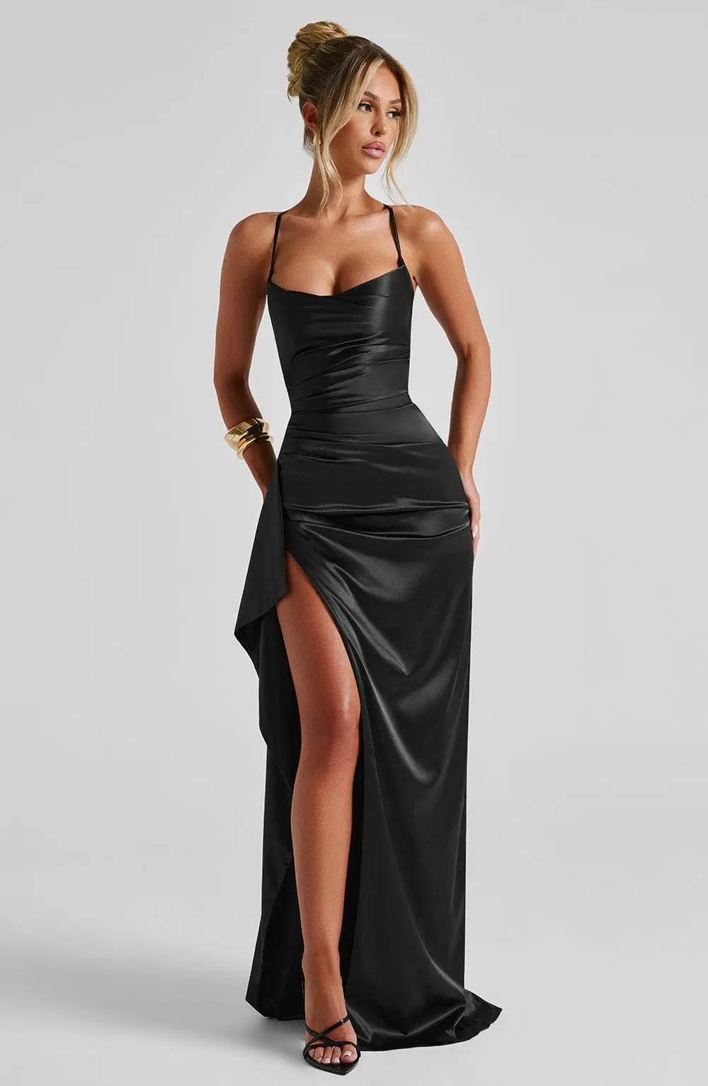 Helen Maxi Dress - Black - Image 5