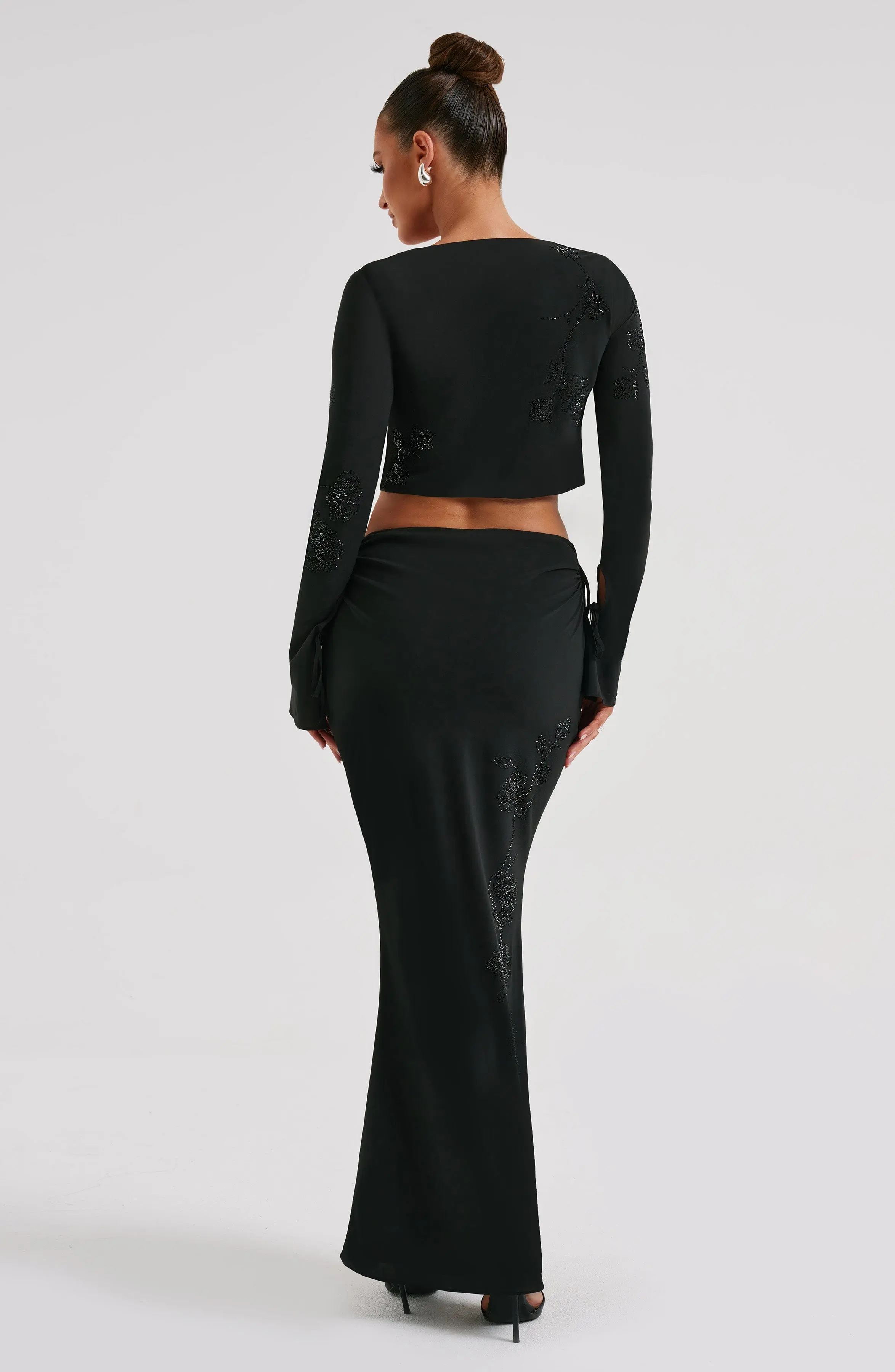 Tana Maxi Skirt - Black - Image 2