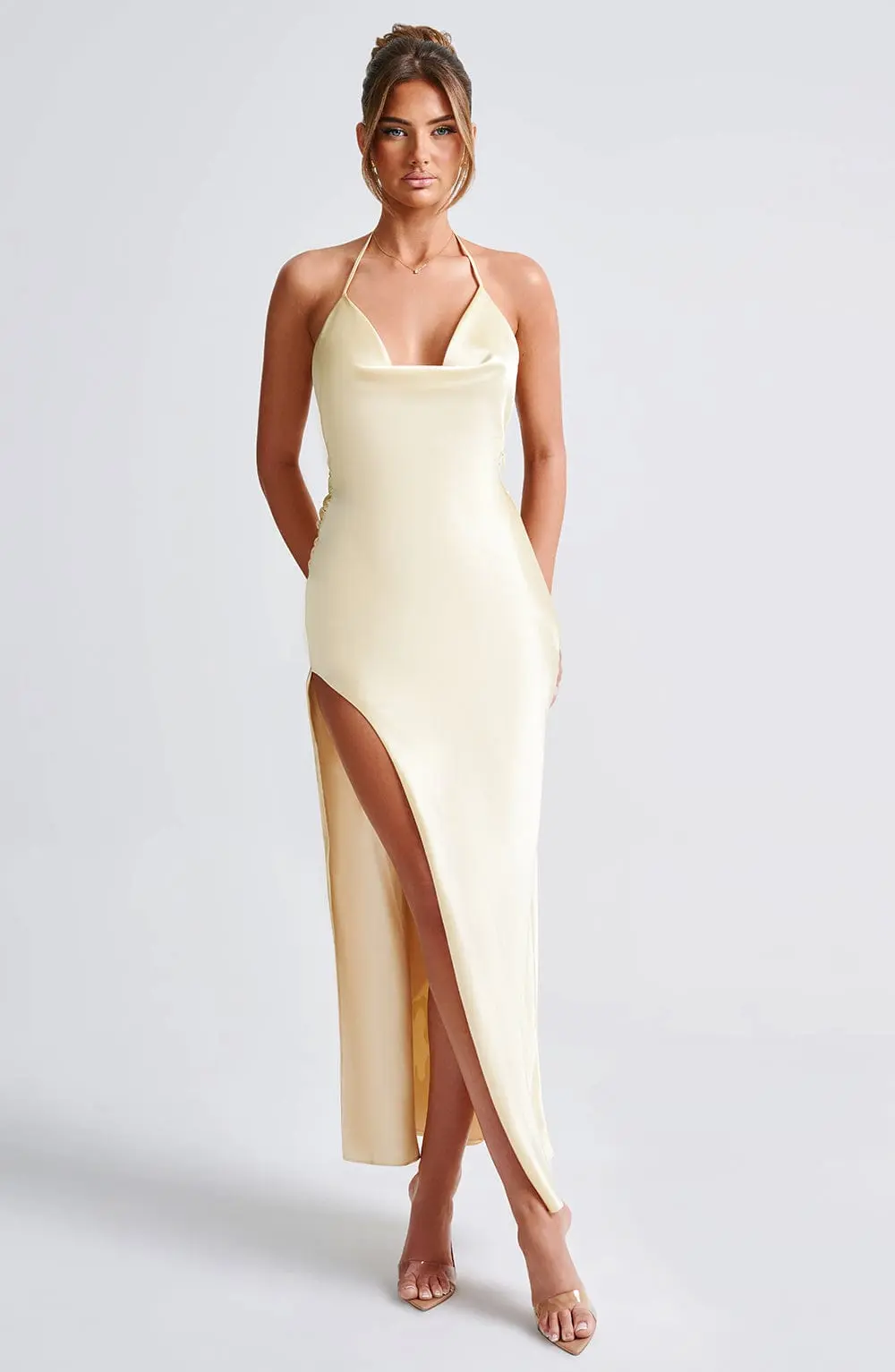 Kiandra Maxi Dress - Lemon - Image 3