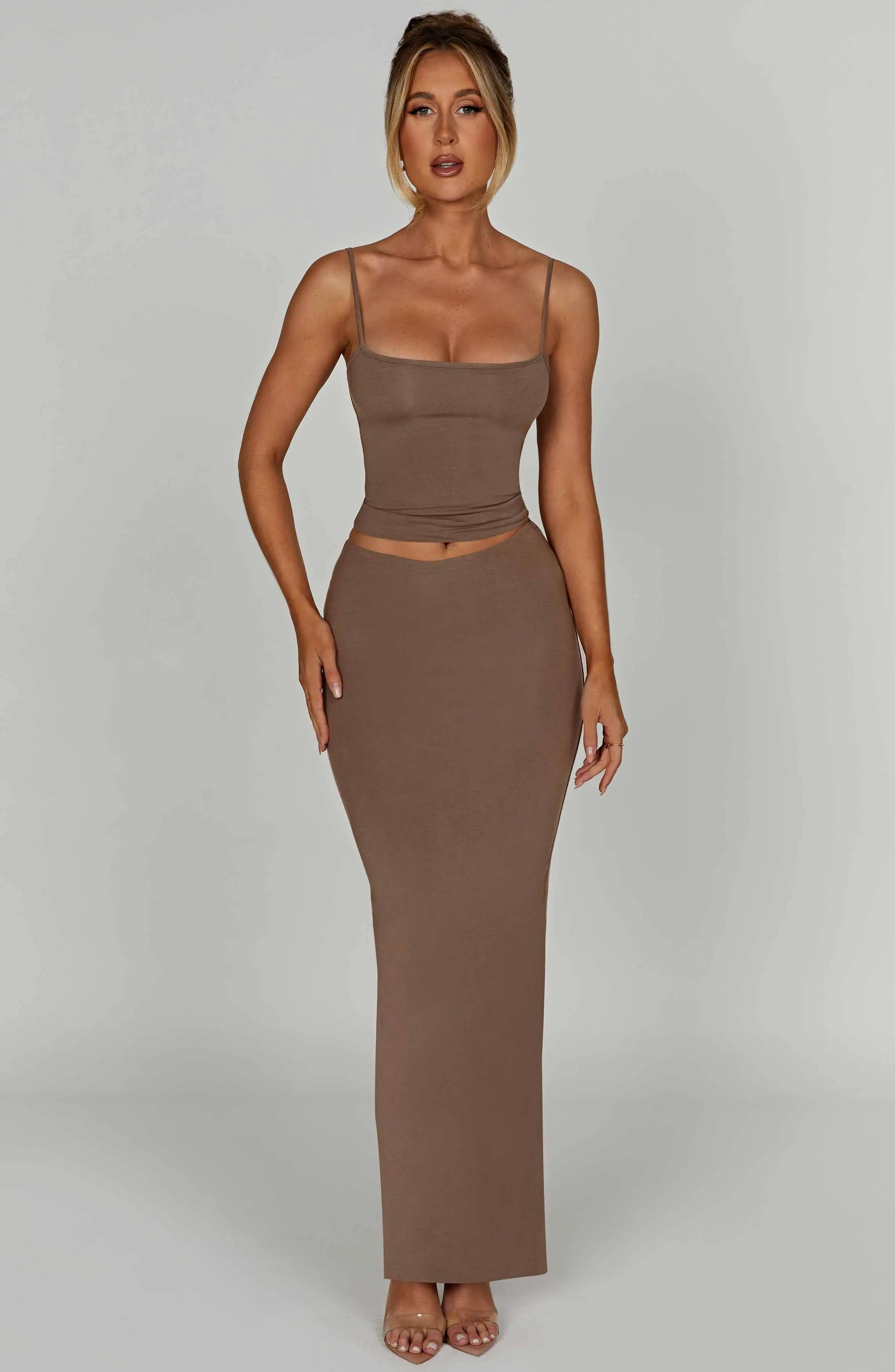 Yazmin Maxi Skirt - Mocha - Image 5