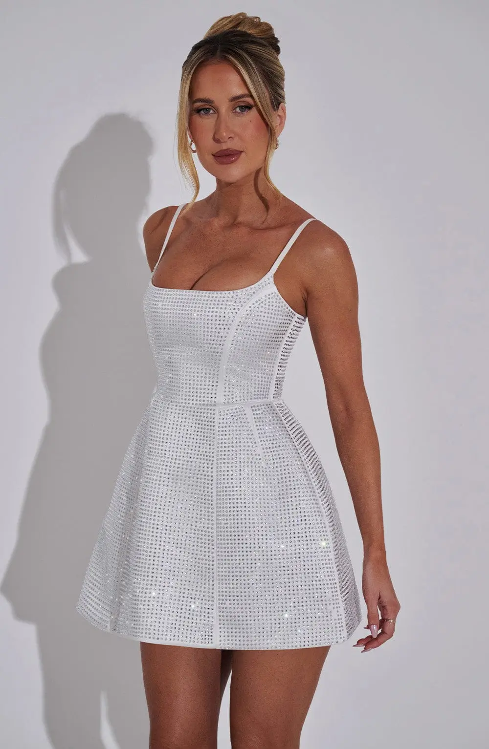 Emma Mini Dress - Ivory - Image 8
