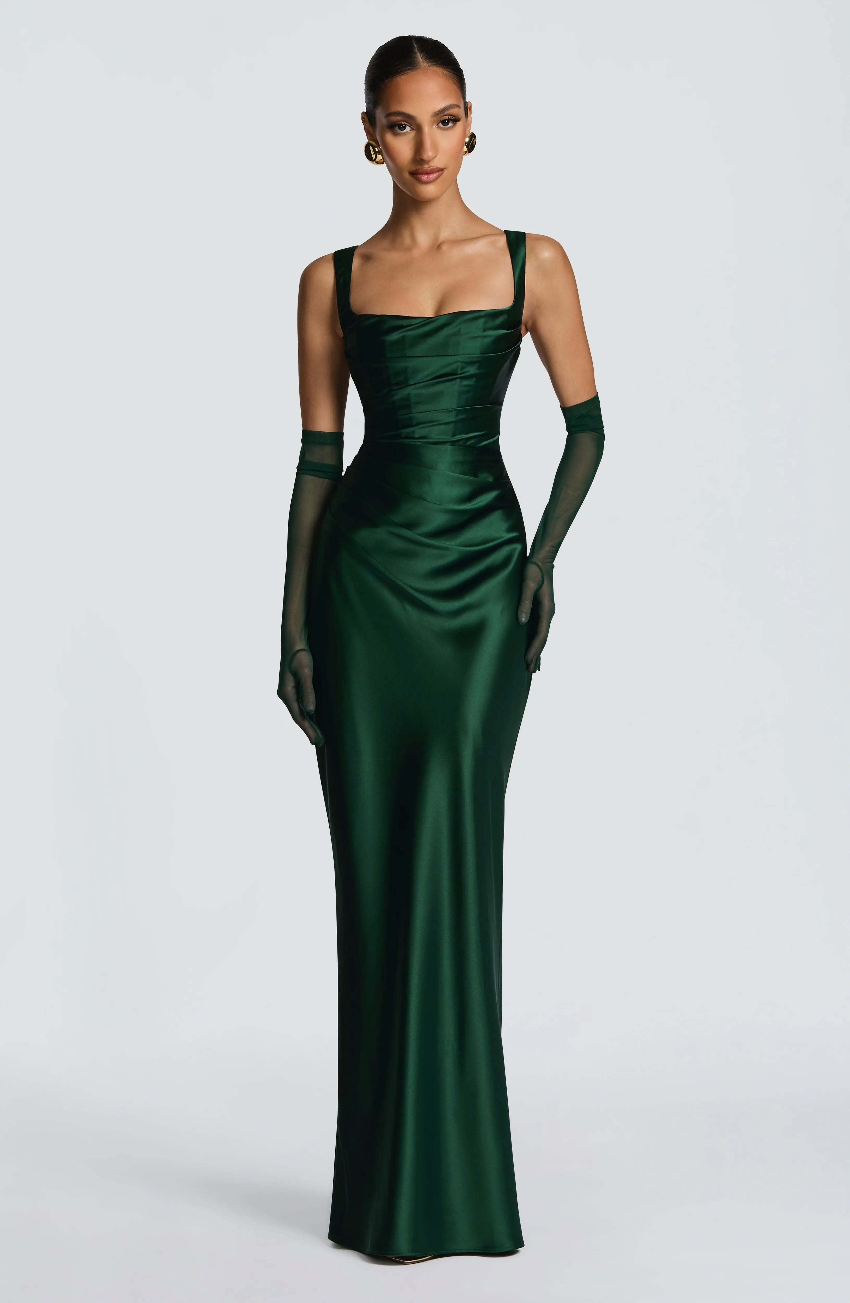 Calanthe Maxi Dress - Emerald - Image 12