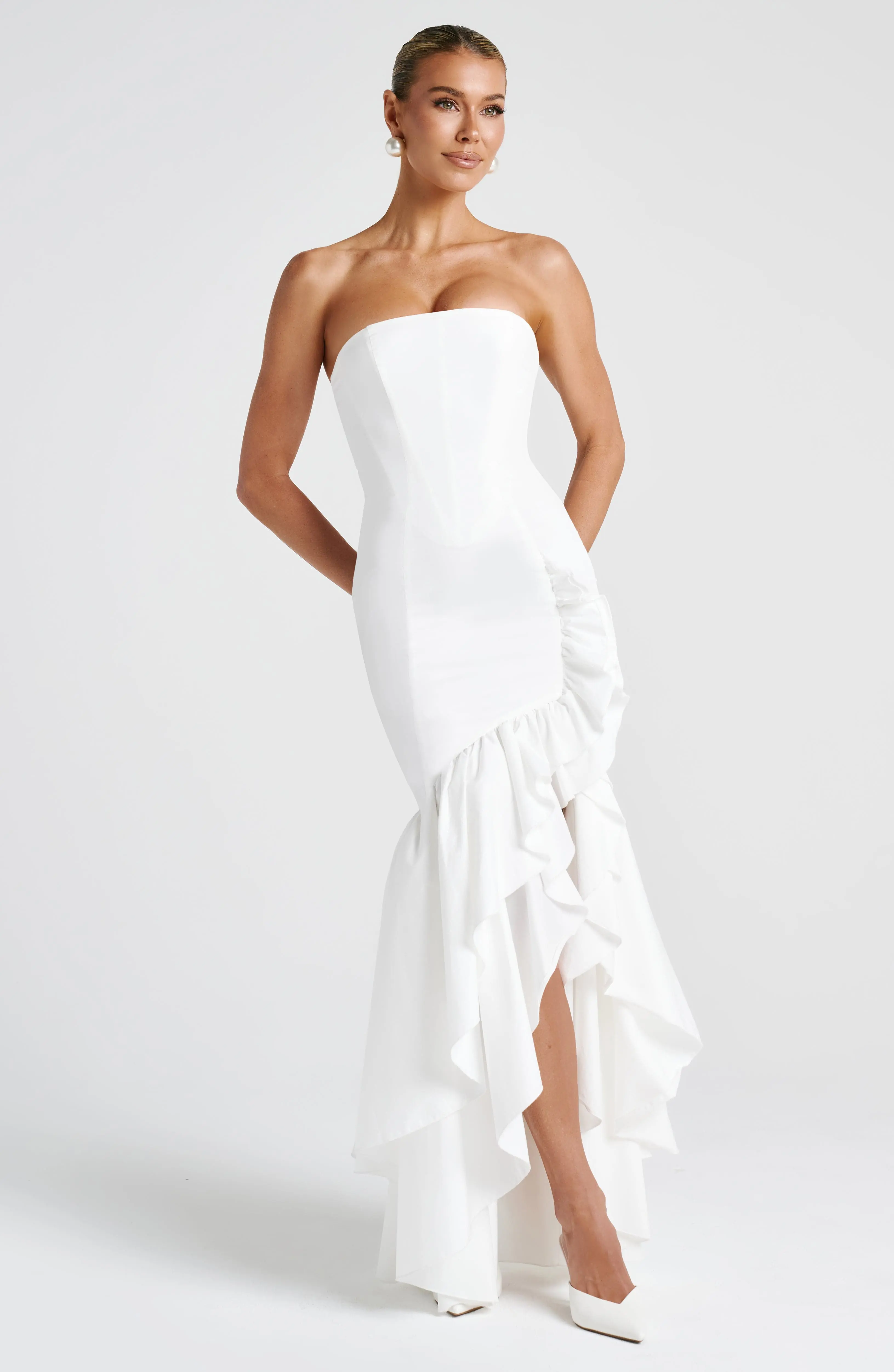 Angelina Maxi Dress - Ivory - Image 8