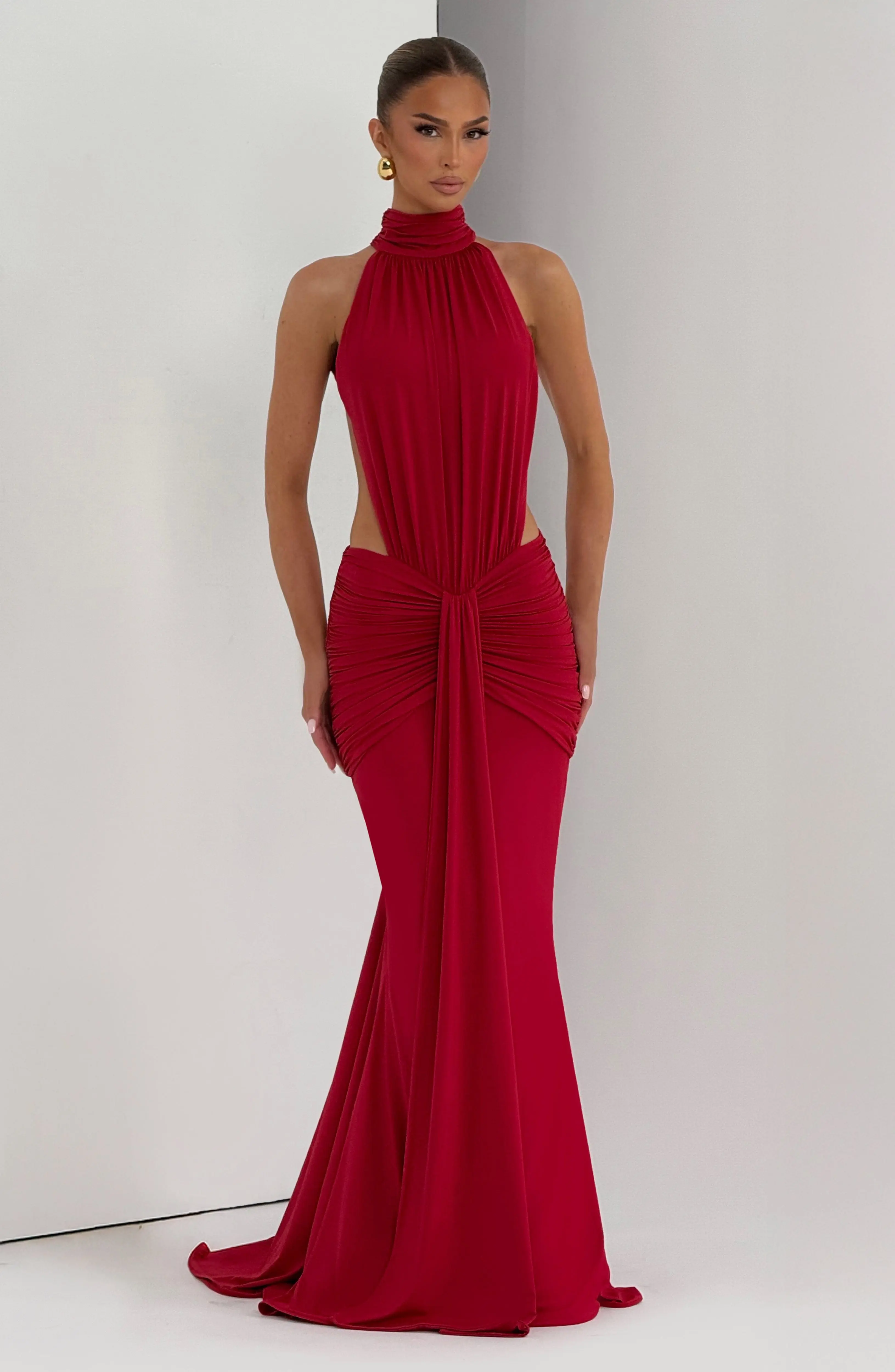 Thekla Maxi Dress - Red - Image 12