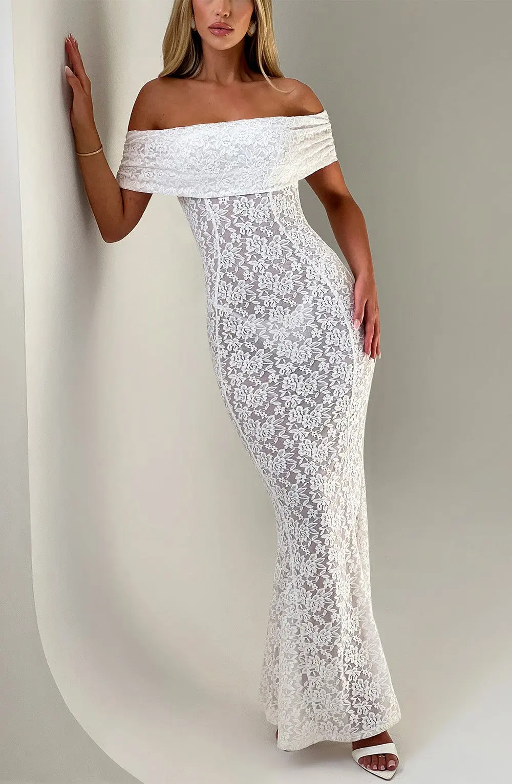 Stephanie Maxi Dress - Ivory - Image 2