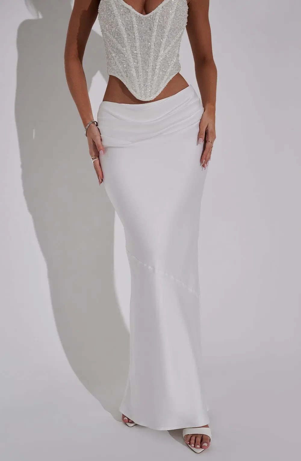 Bernadette Maxi Skirt - Ivory - Image 6