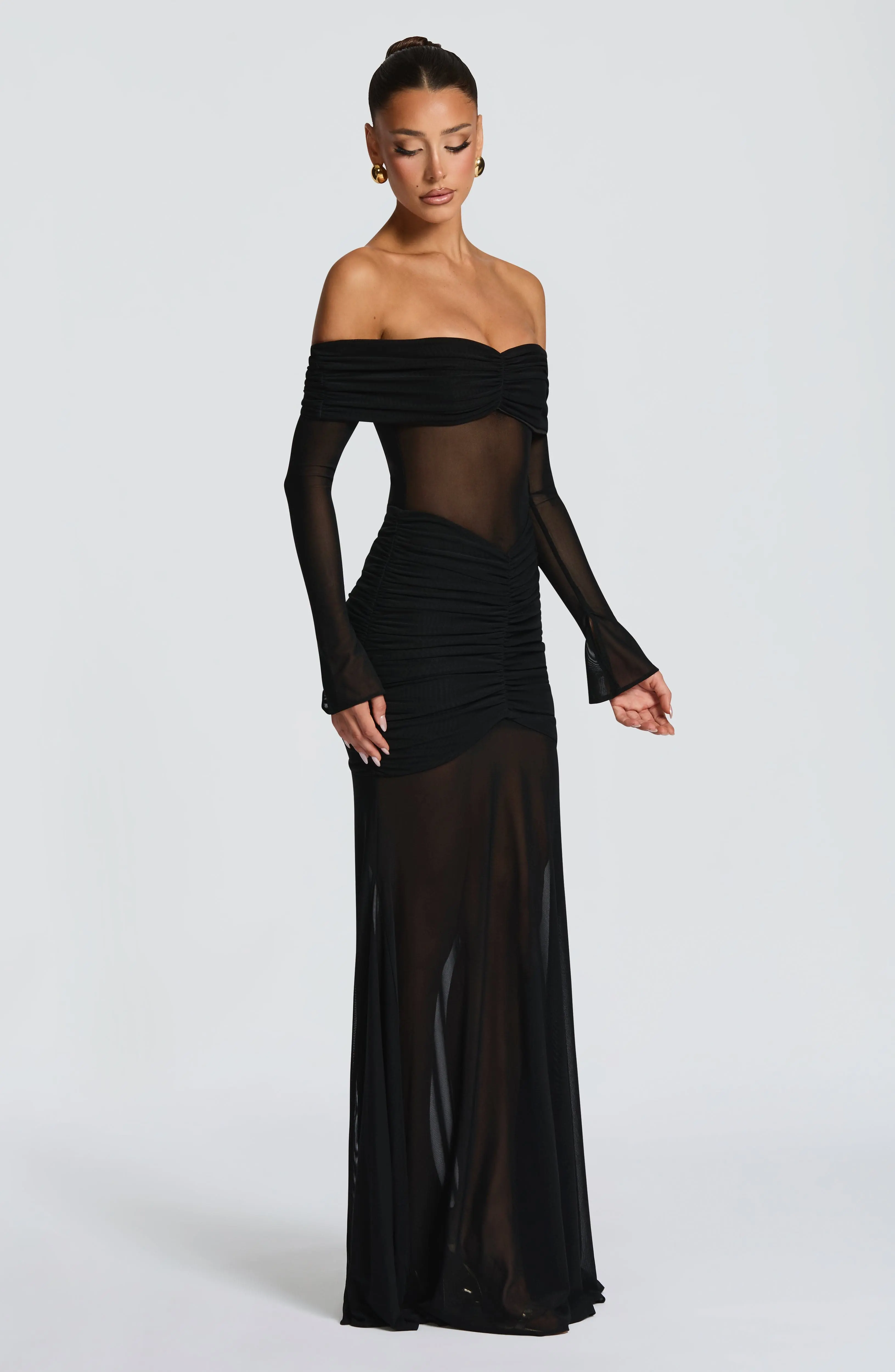 Arlena Maxi Dress - Black - Image 6