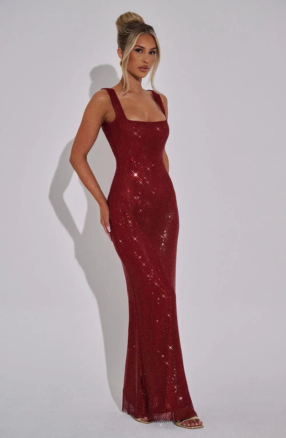 Petra Maxi Dress - Wine - Image 5