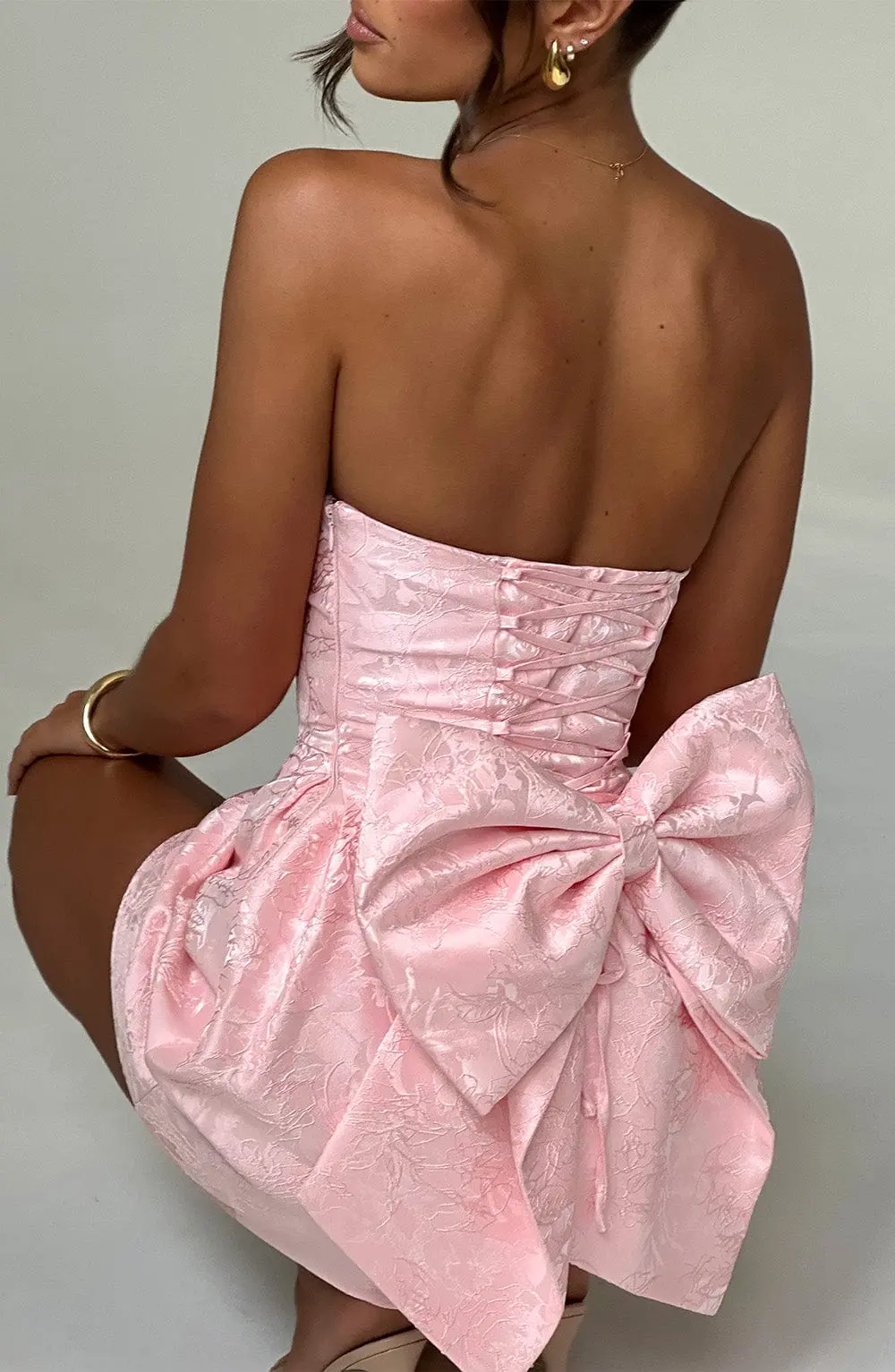 Elenora Mini Dress - Blush - Image 3