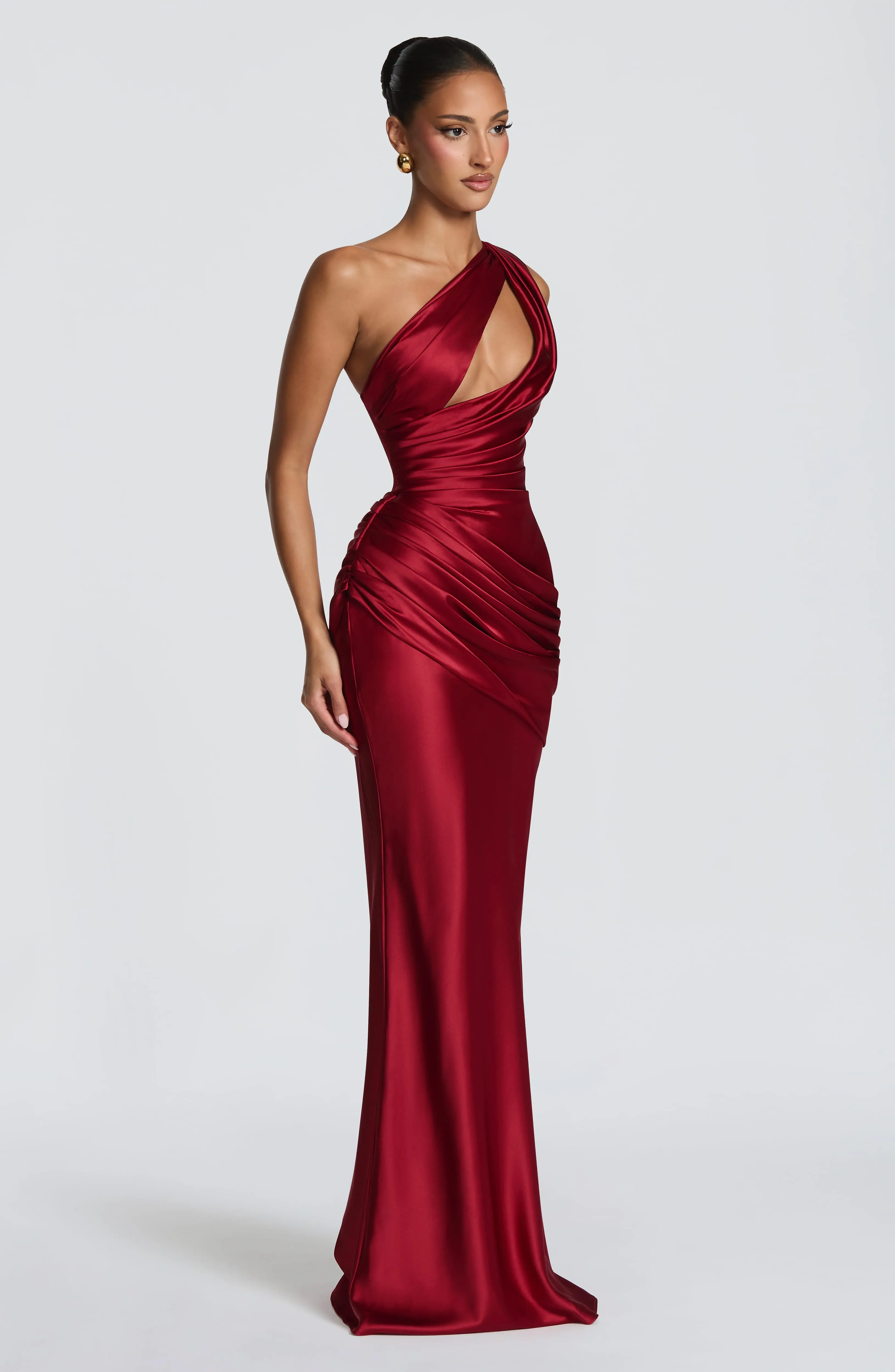 Emina Maxi Dress - Deep Red - Image 3