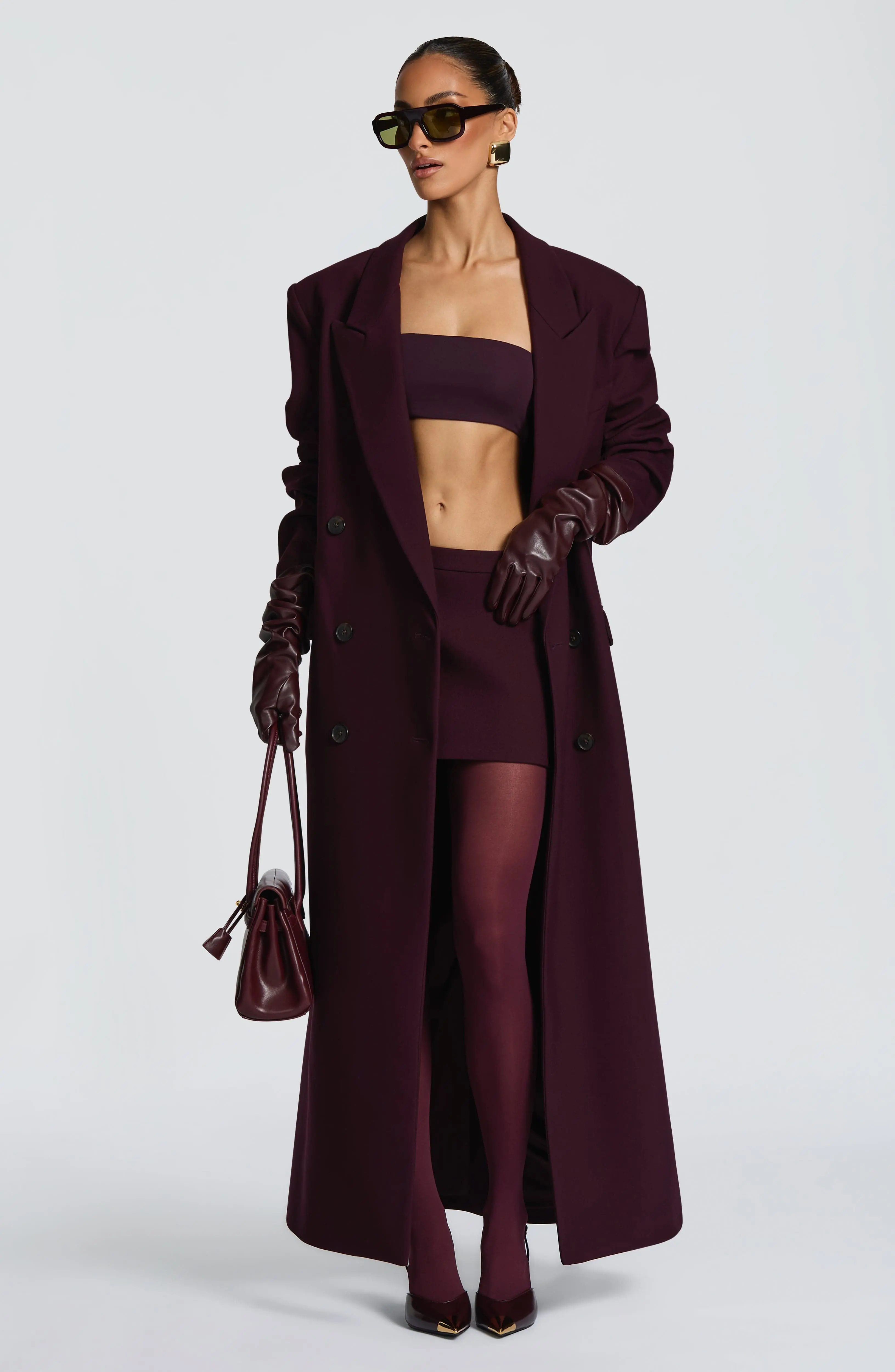 Michelle Coat - Plum - Image 7