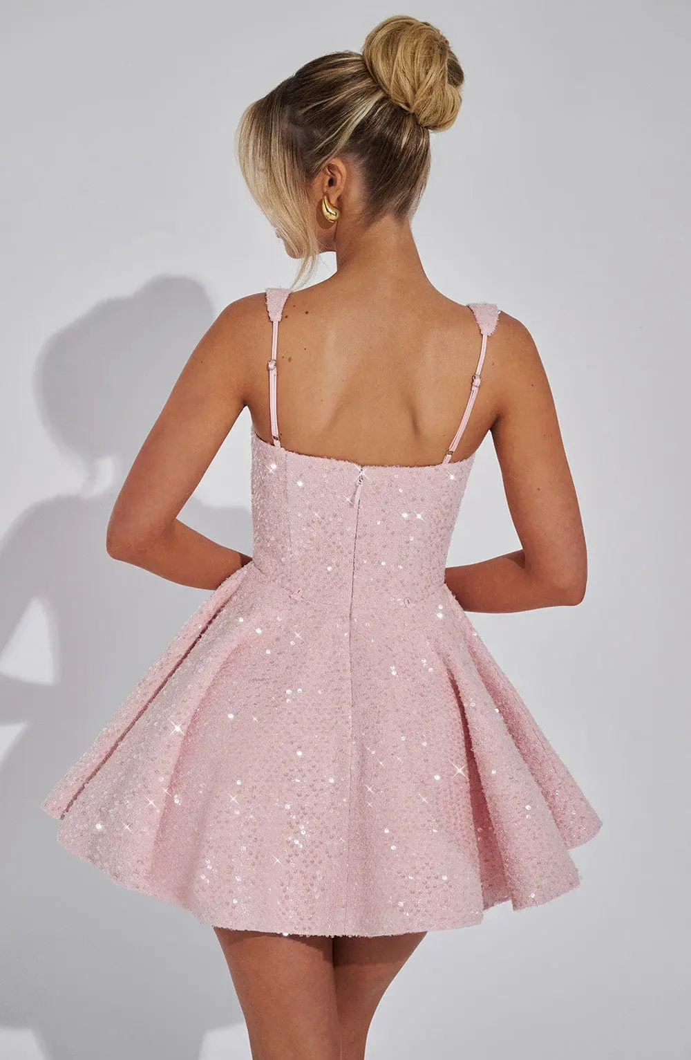 Dorothy Mini Dress - Blush - Image 6