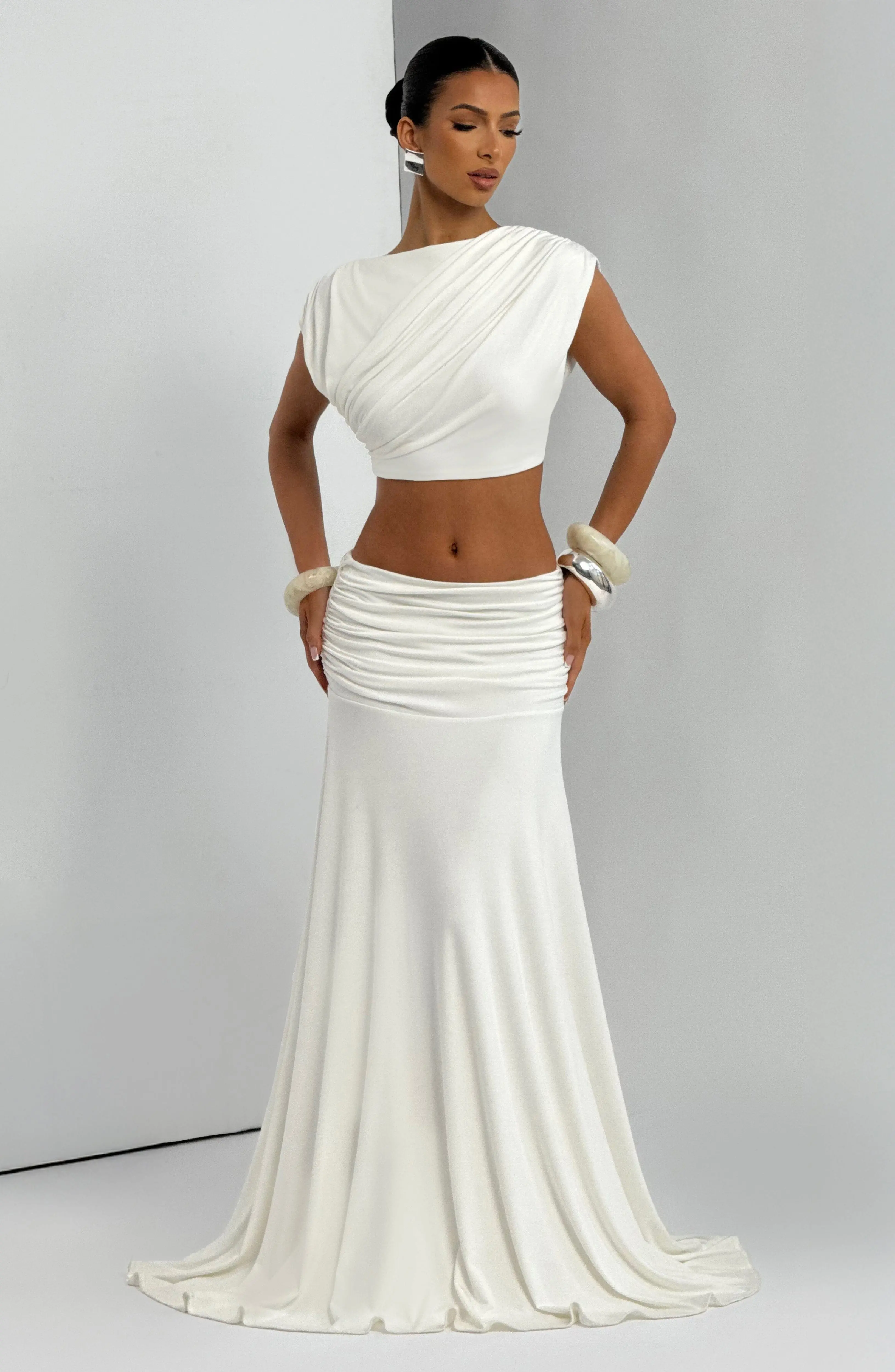 Paige Maxi Skirt - Ivory - Image 5