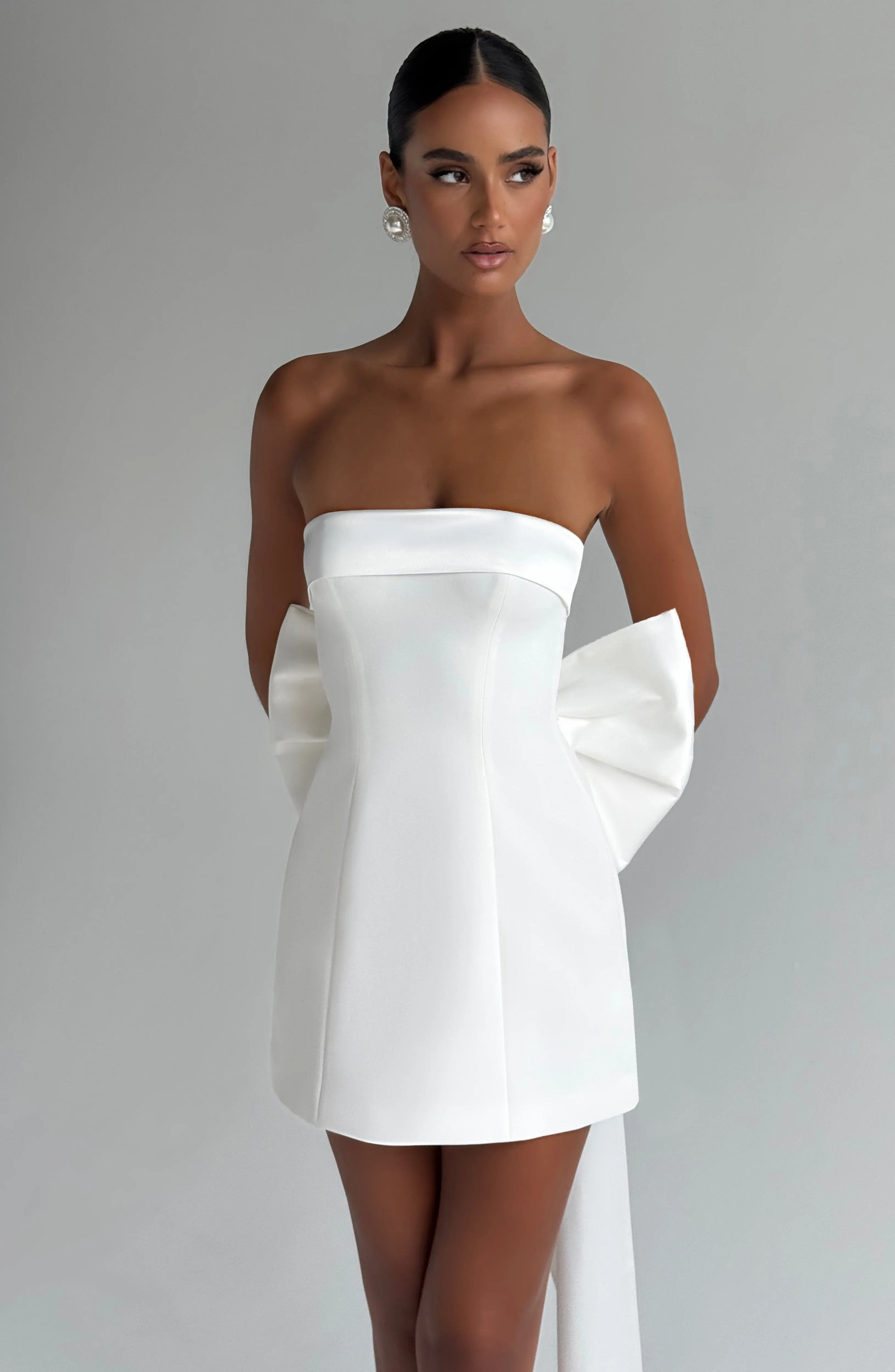 Barbara Mini Dress - Ivory - Image 2