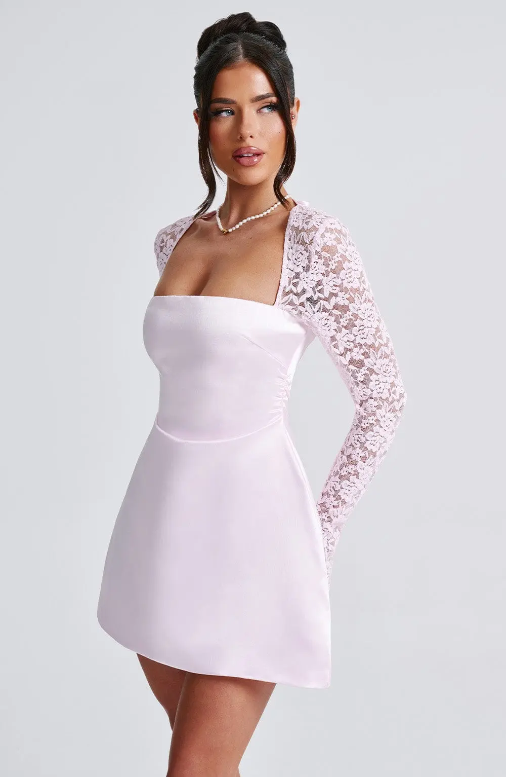 Sadie Mini Dress - Blush - Image 6