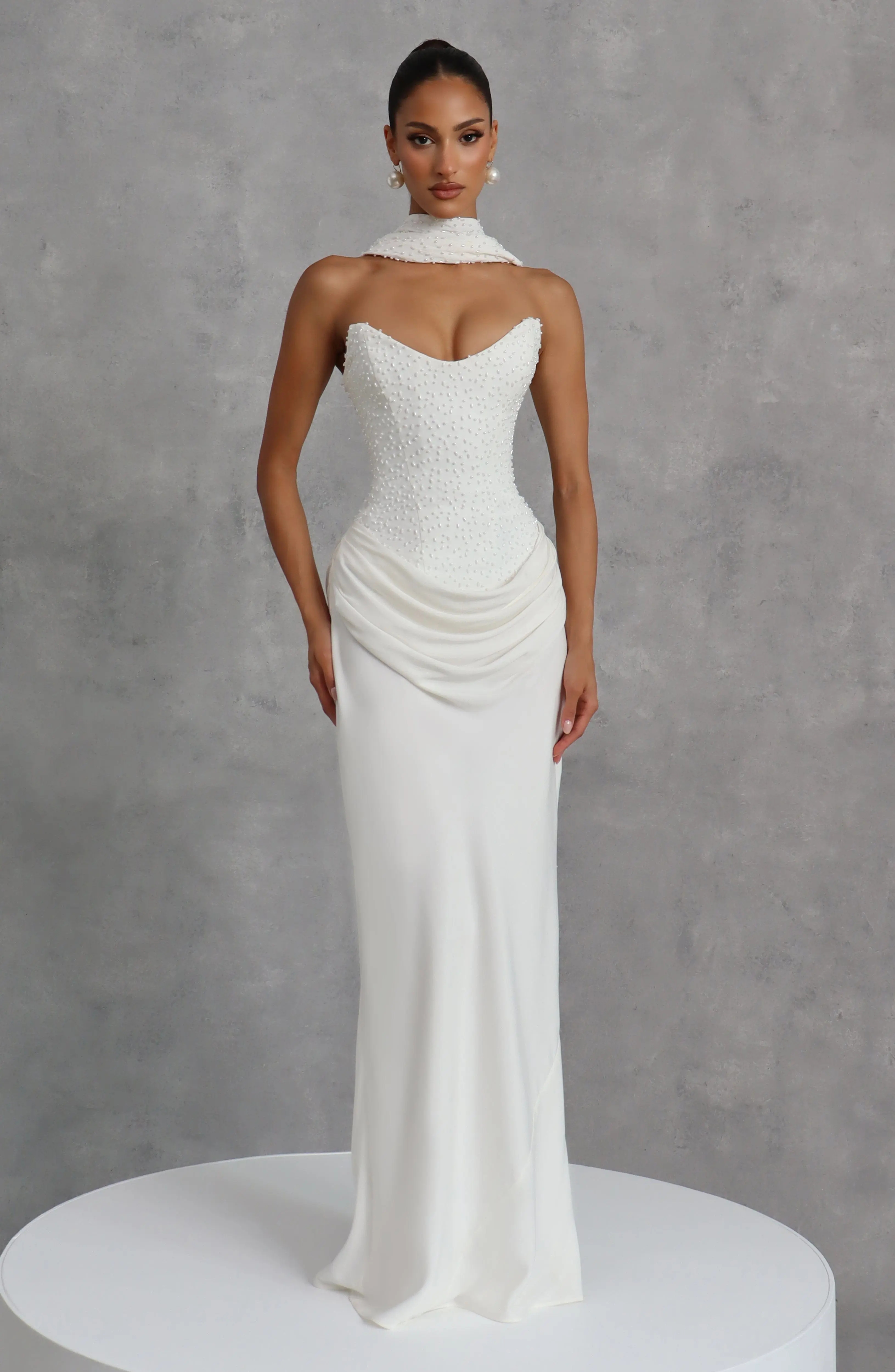 Tindra Maxi Dress - Ivory - Image 11