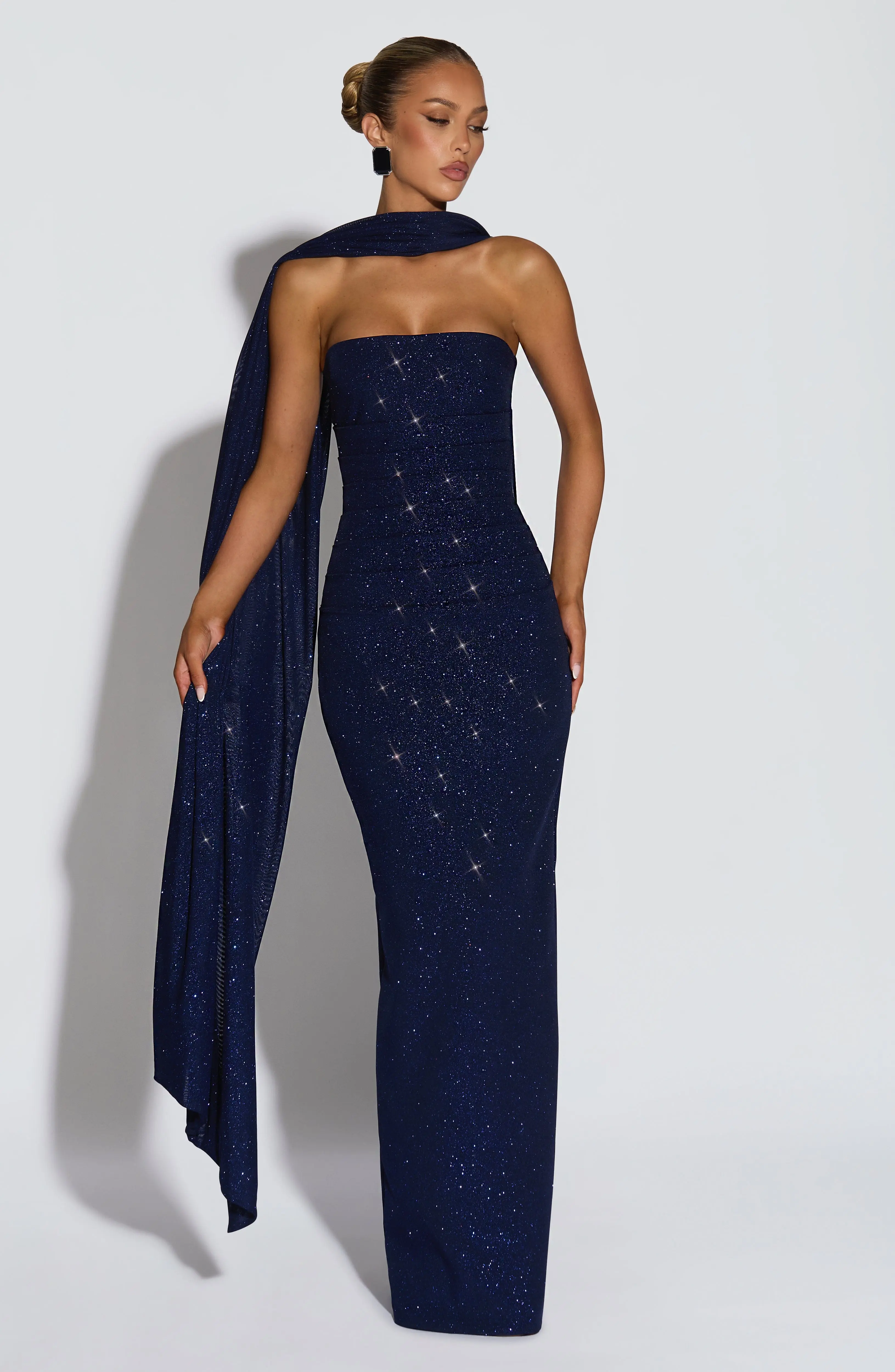 Agnes Shawl - Navy Sparkle - Image 6