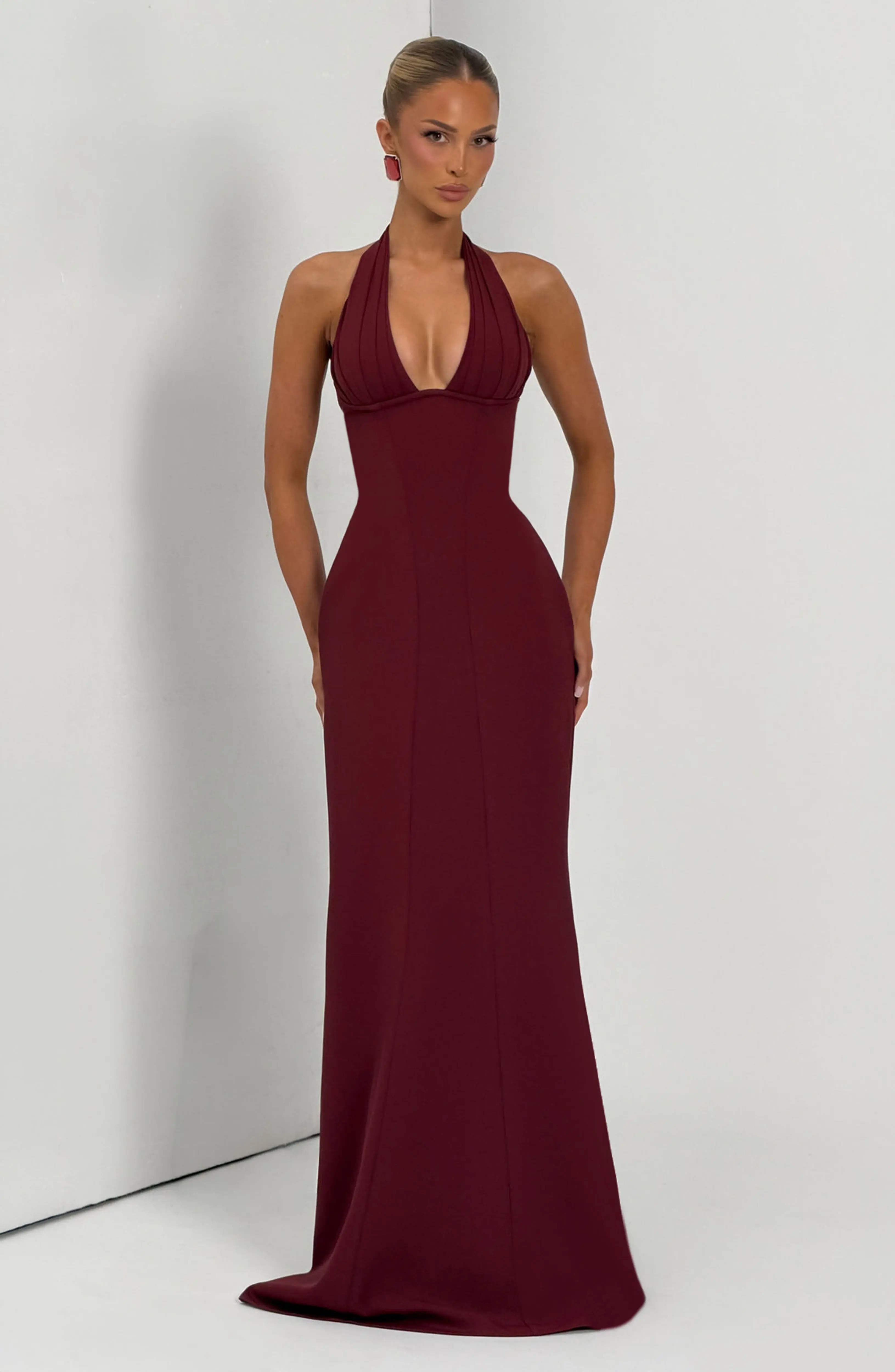 Adora Maxi Dress - Cherry Lacquer - Image 7
