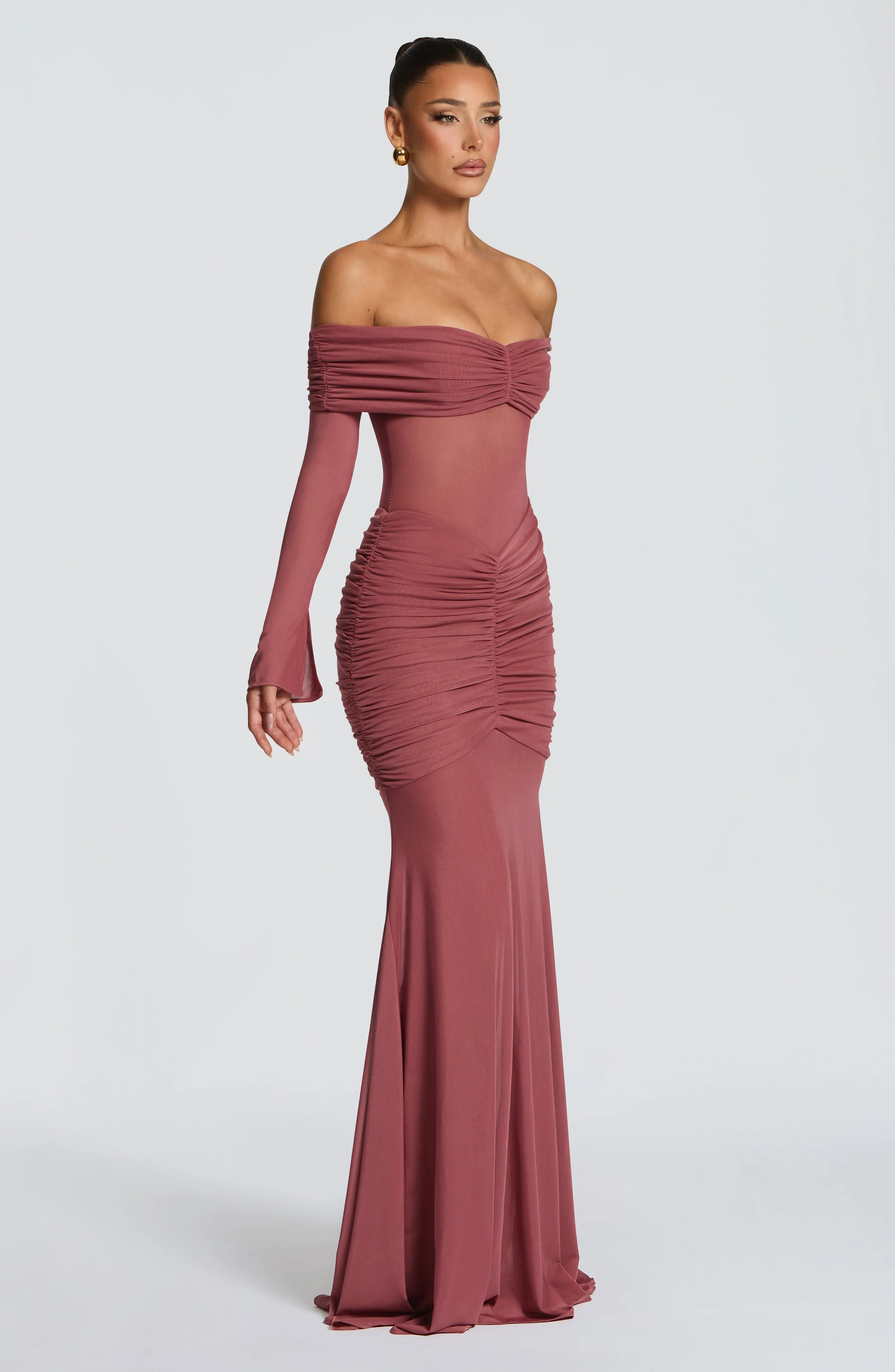 Arlena Maxi Dress - Rose Brown - Image 3