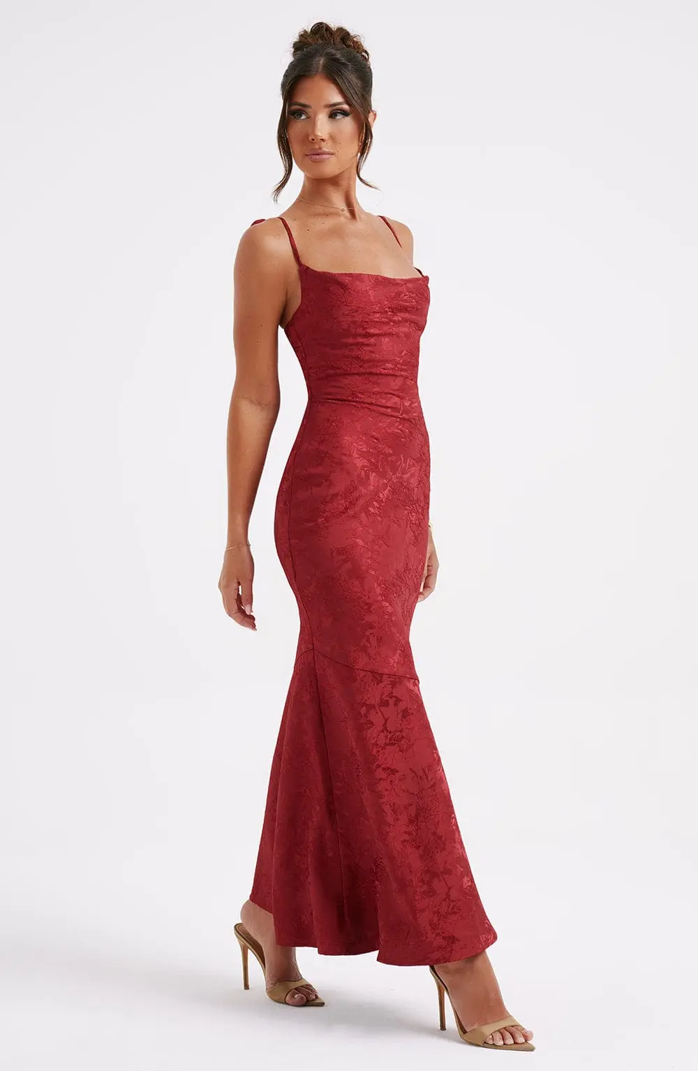 Whitney Maxi Dress - Red - Image 4
