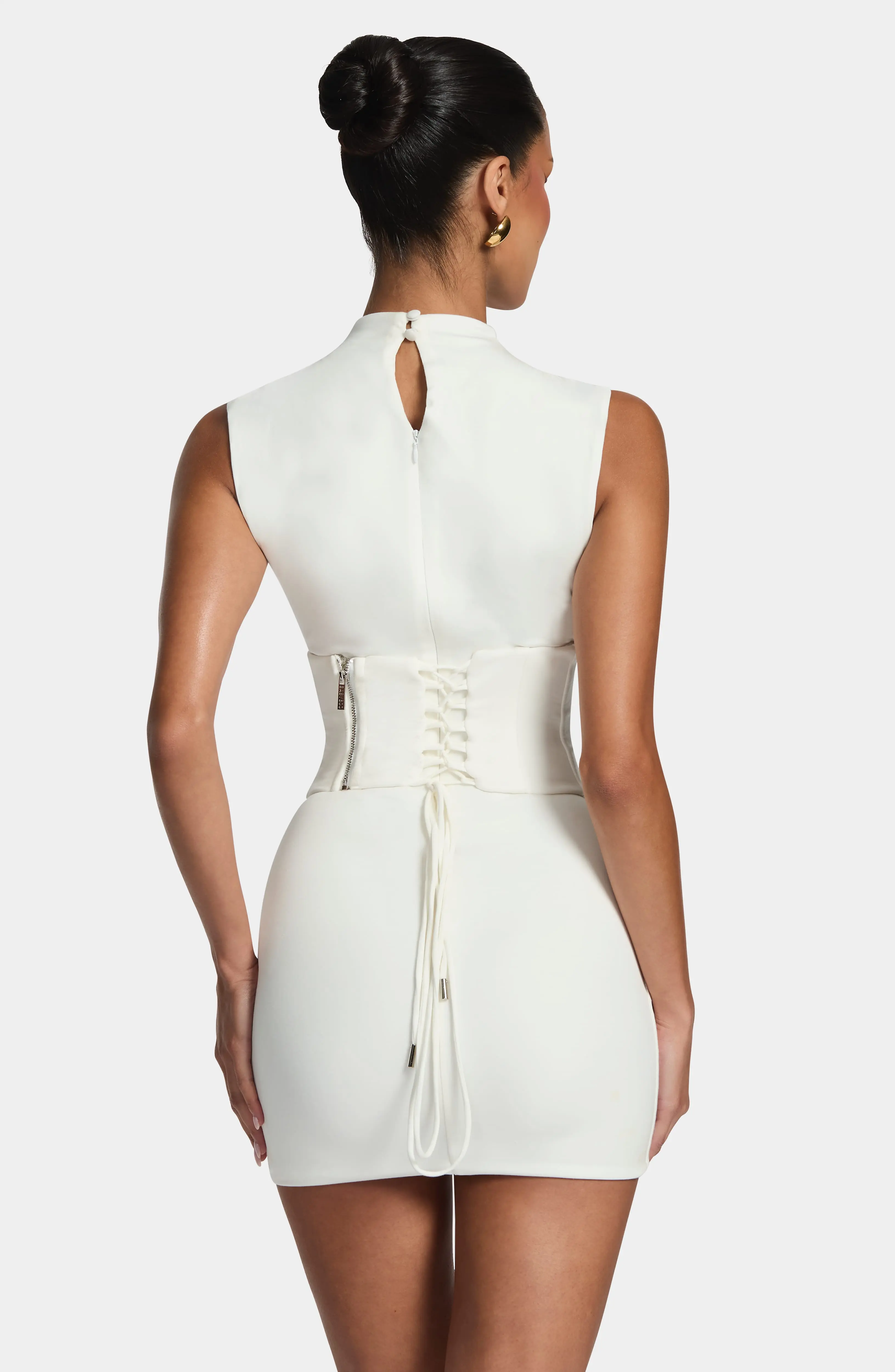 Soline Mini Dress - Ivory - Image 3
