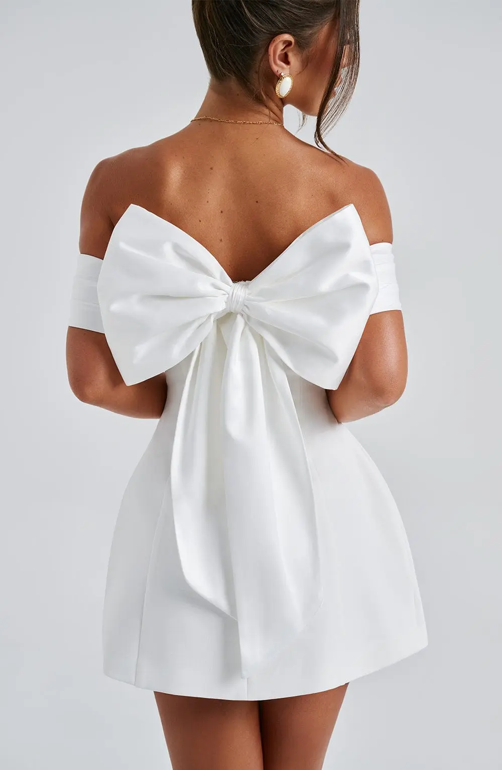Delta Mini Dress - Ivory - Image 14