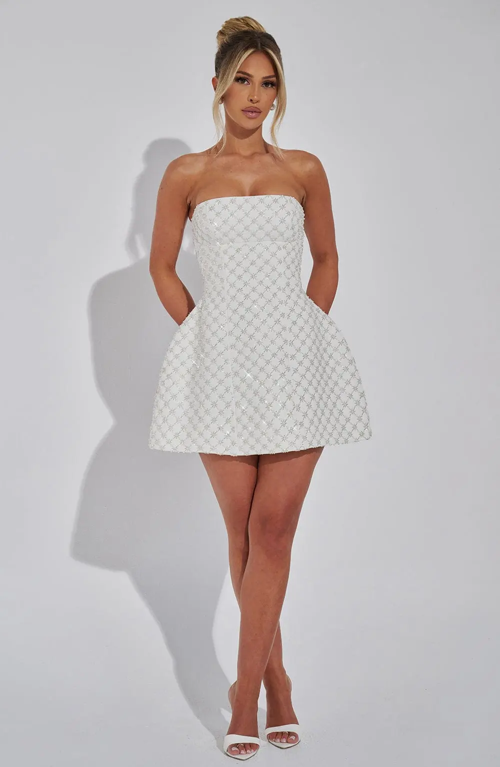 Beatrice Mini Dress - Ivory - Image 6