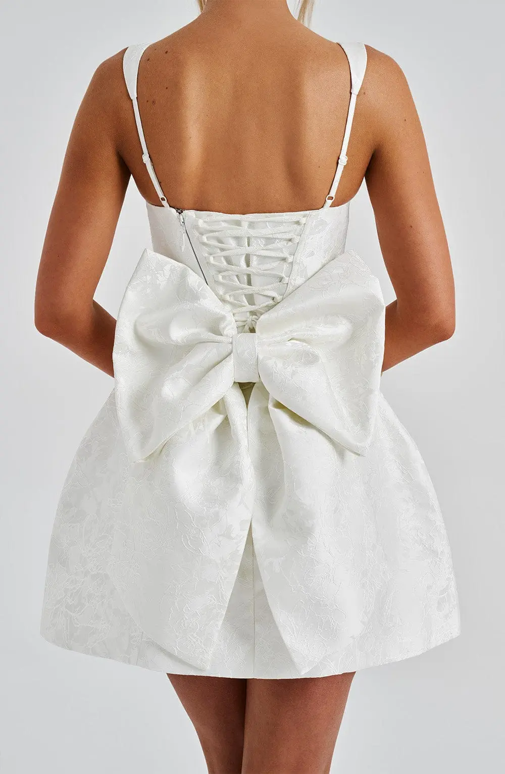 Orla Mini Dress - Ivory - Image 12