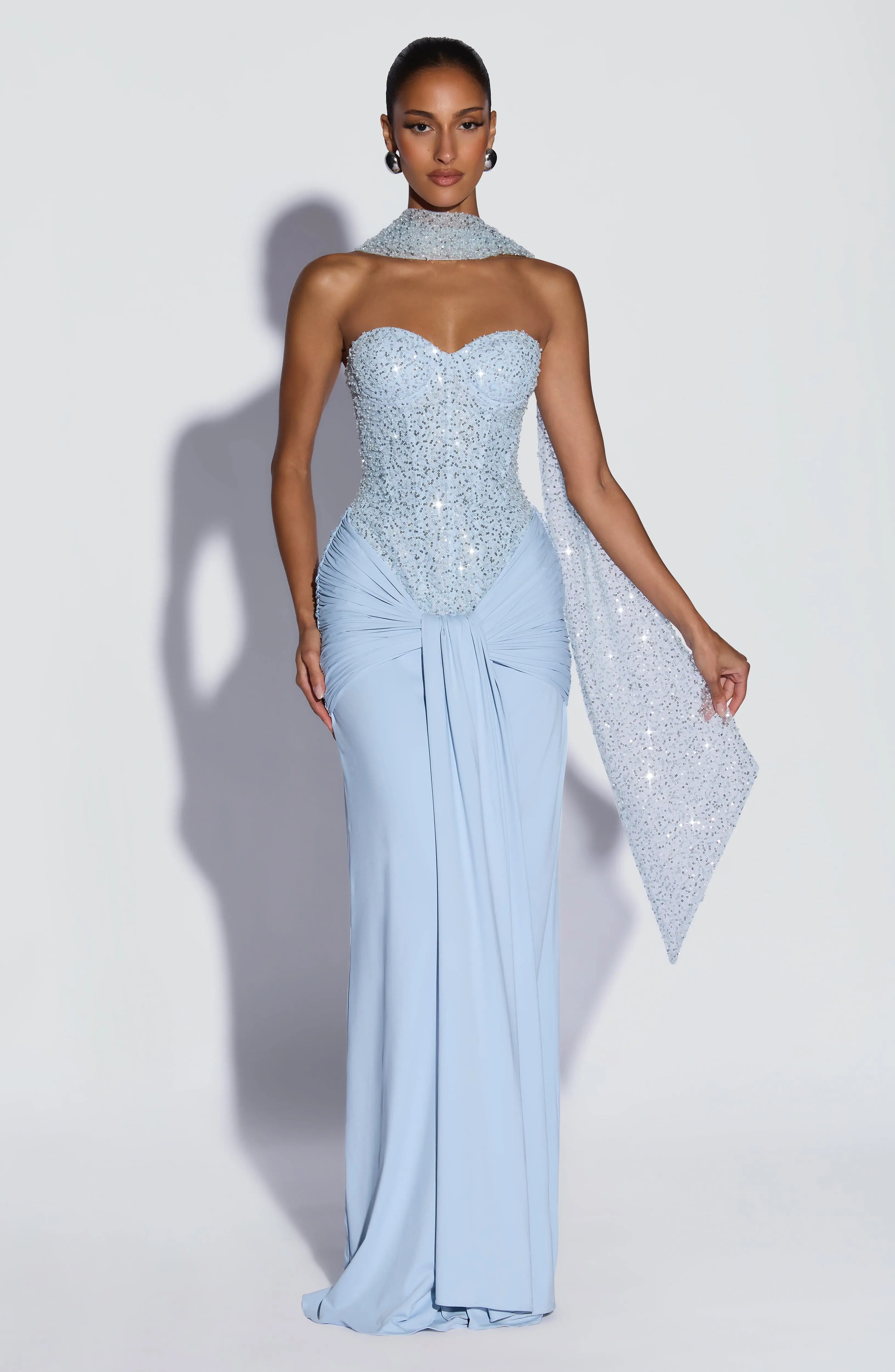 Carina Maxi Dress - Glacier Blue - Image 11
