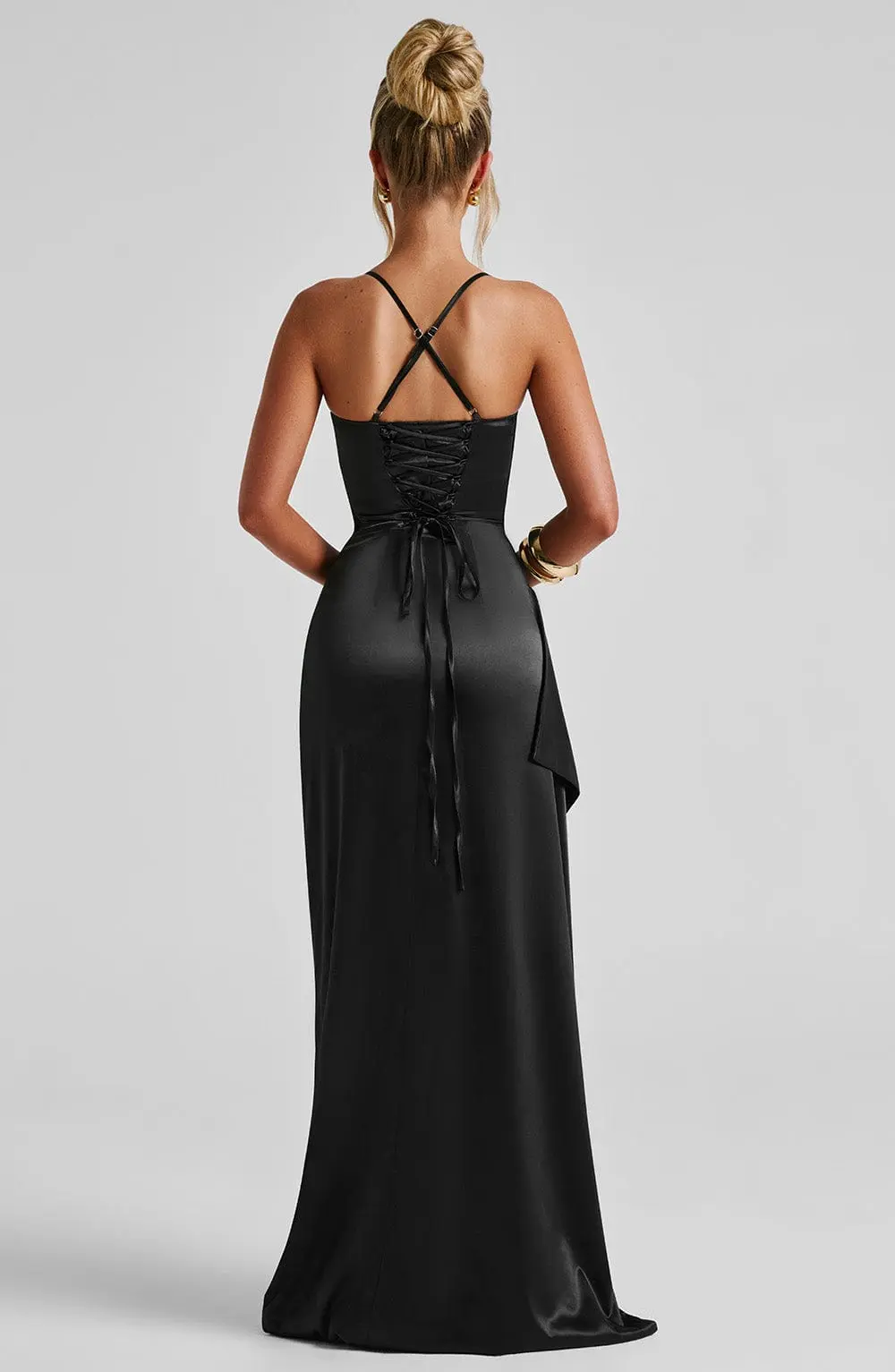 Helen Maxi Dress - Black - Image 4