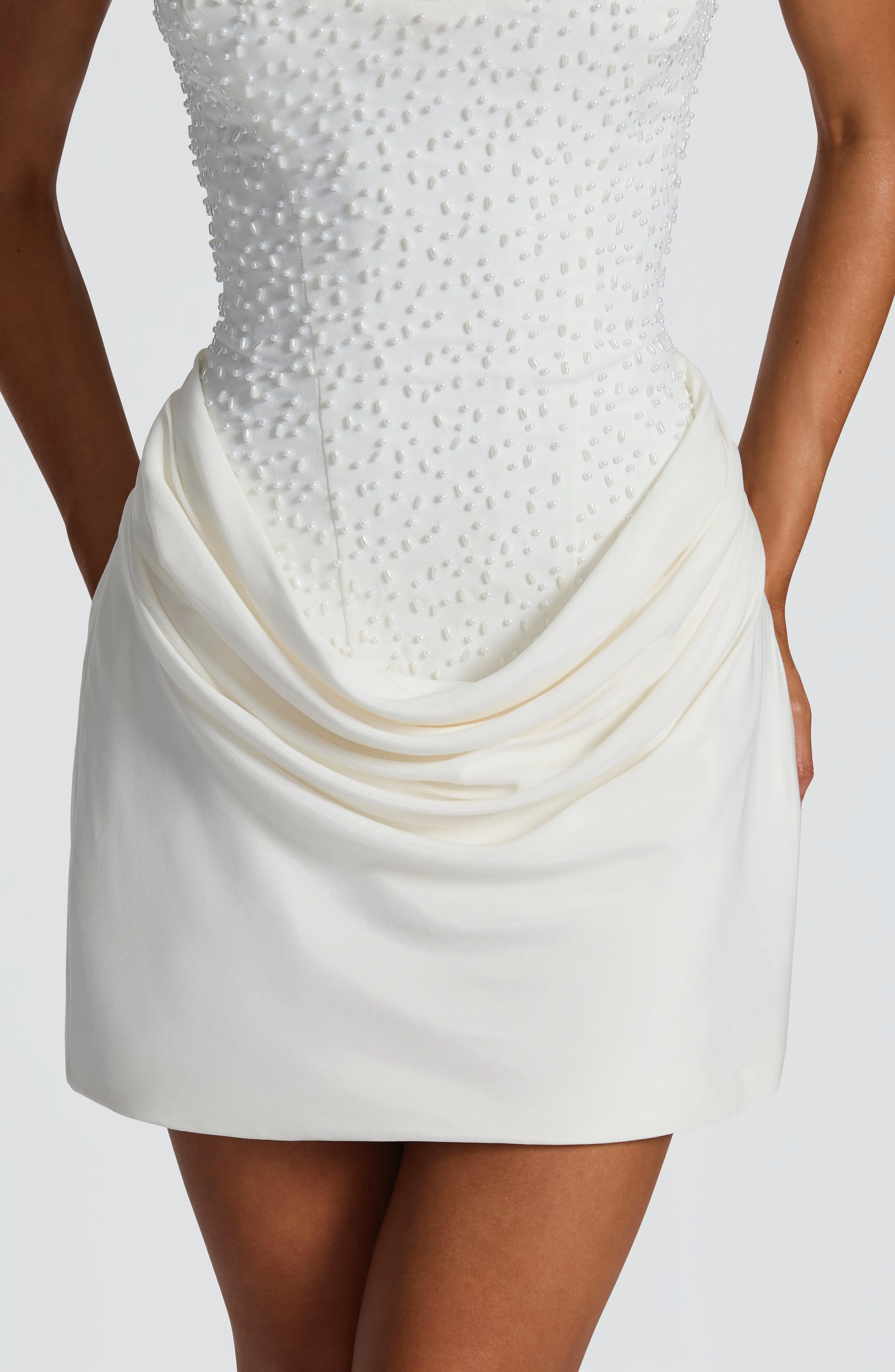 Tindra Mini Dress - Ivory - Image 10