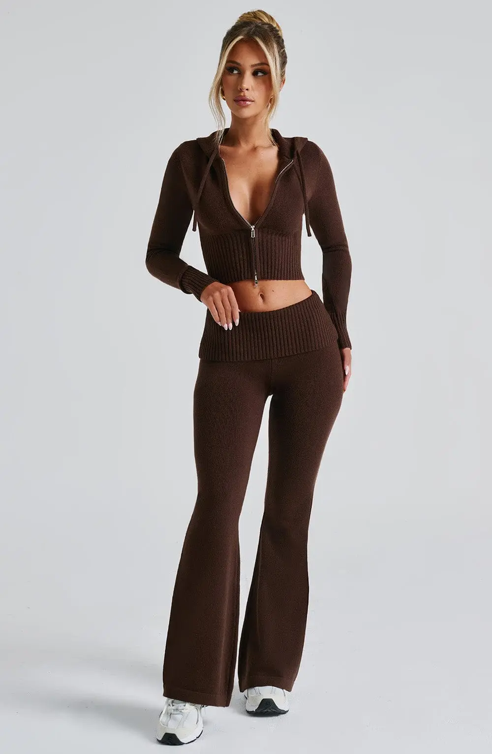 Portia Knit Pants - Chocolate - Image 5