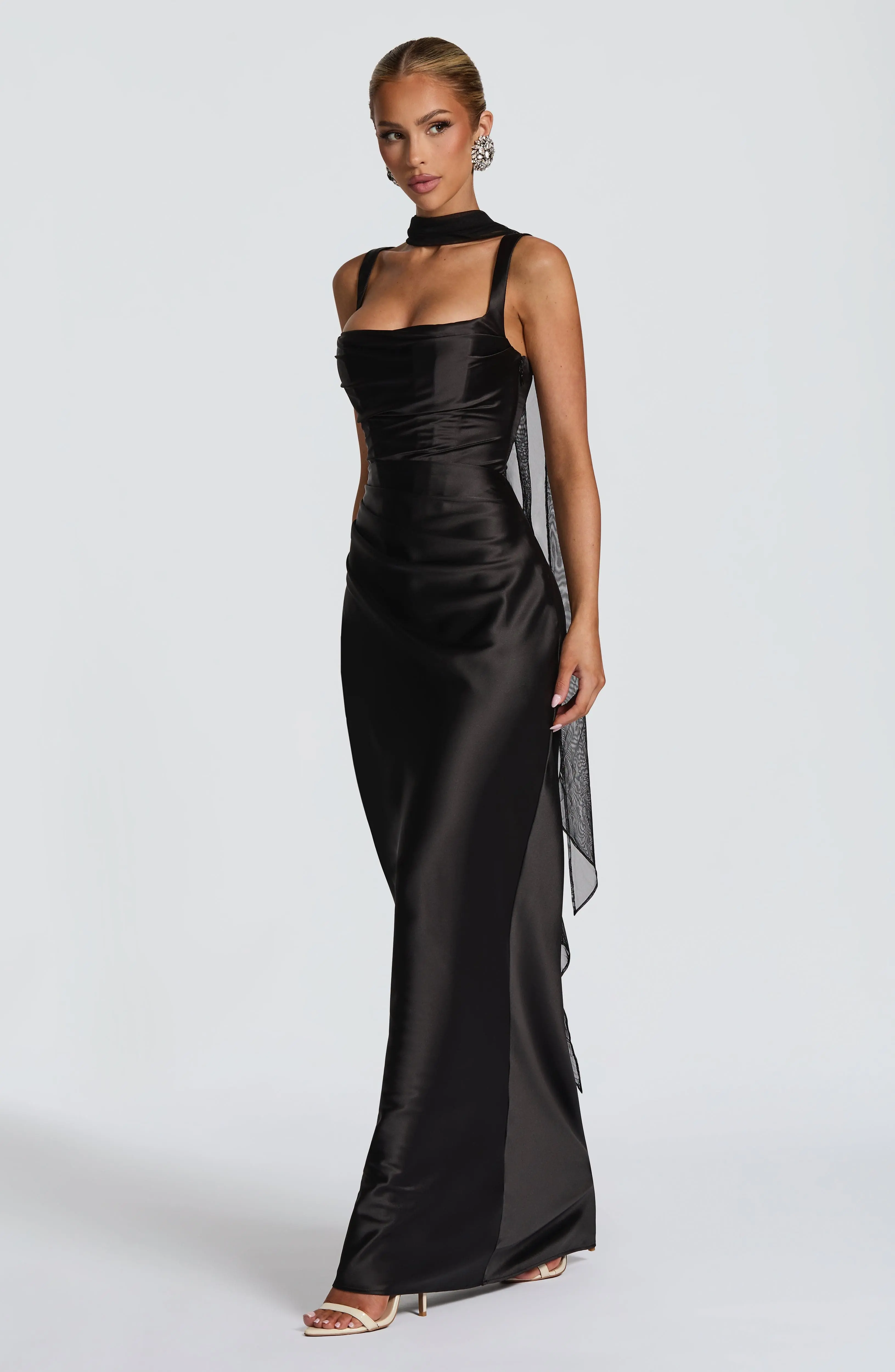 Calanthe Maxi Dress - Black - Image 5