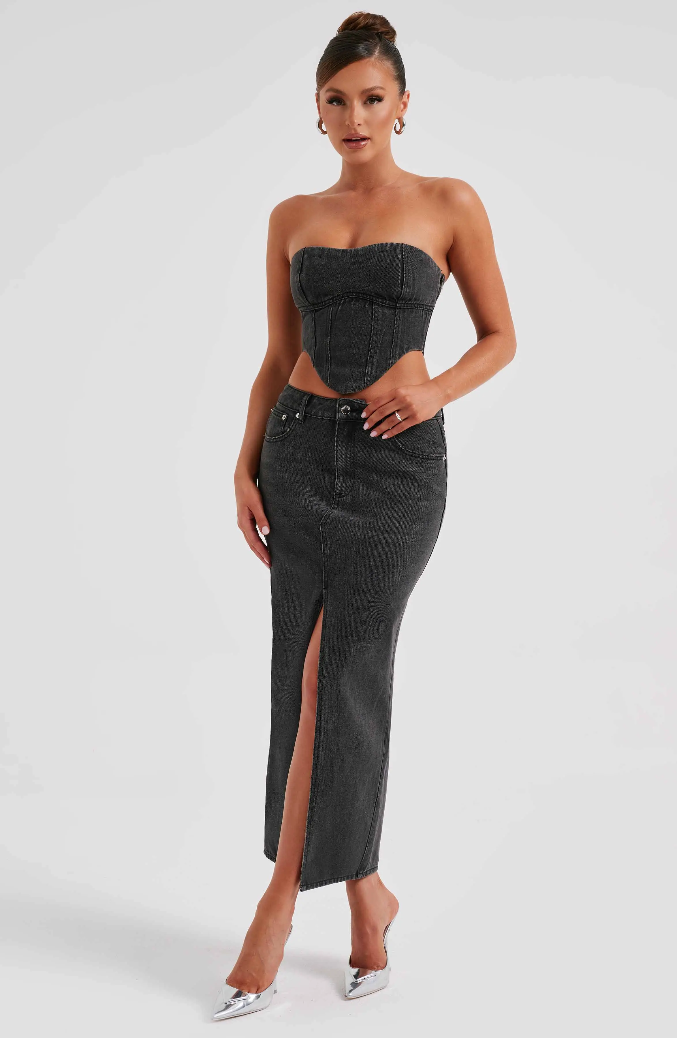 Flor Maxi Skirt - Black - Image 11