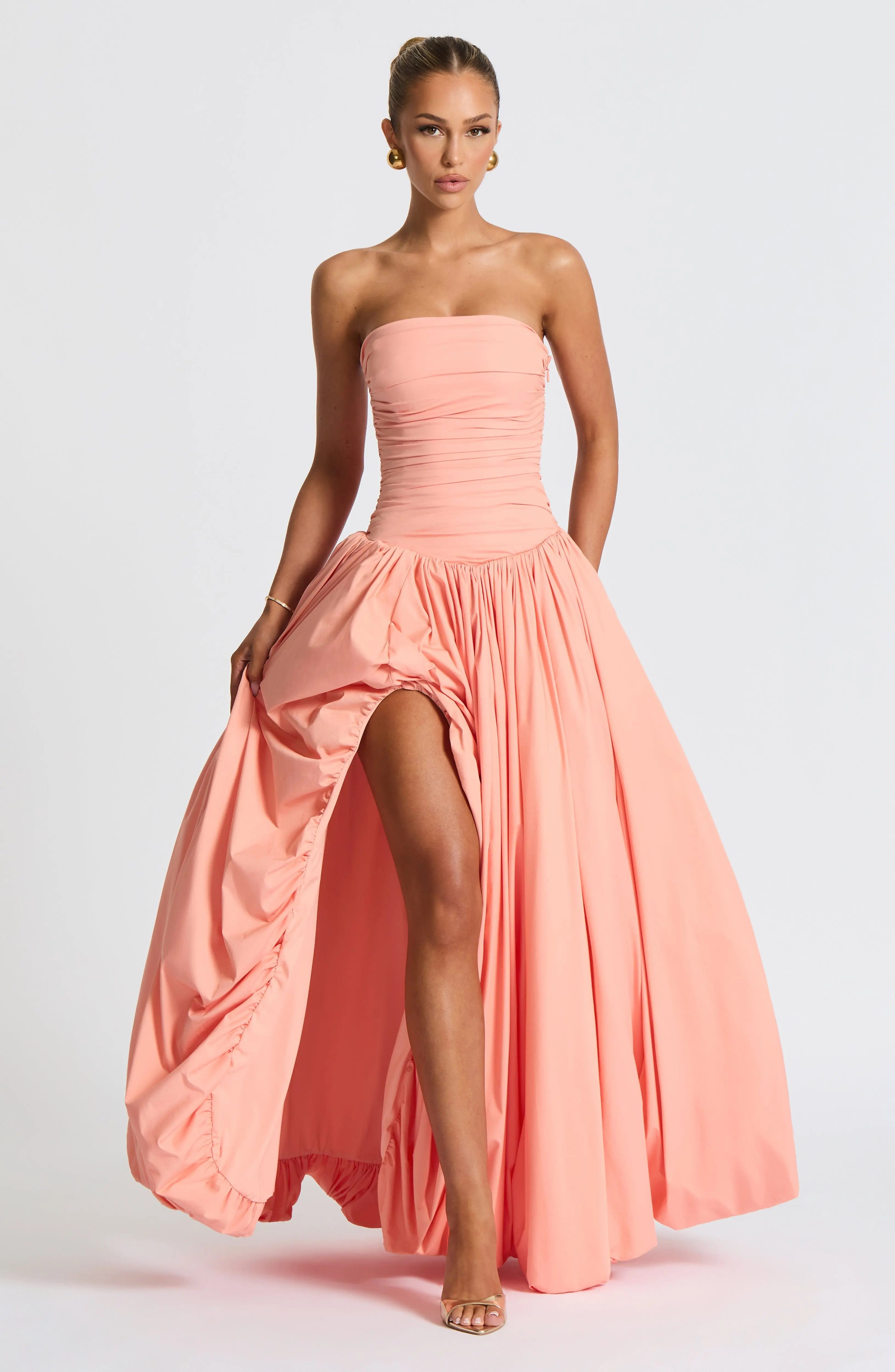 Jillian Maxi Dress - Peach - Image 7