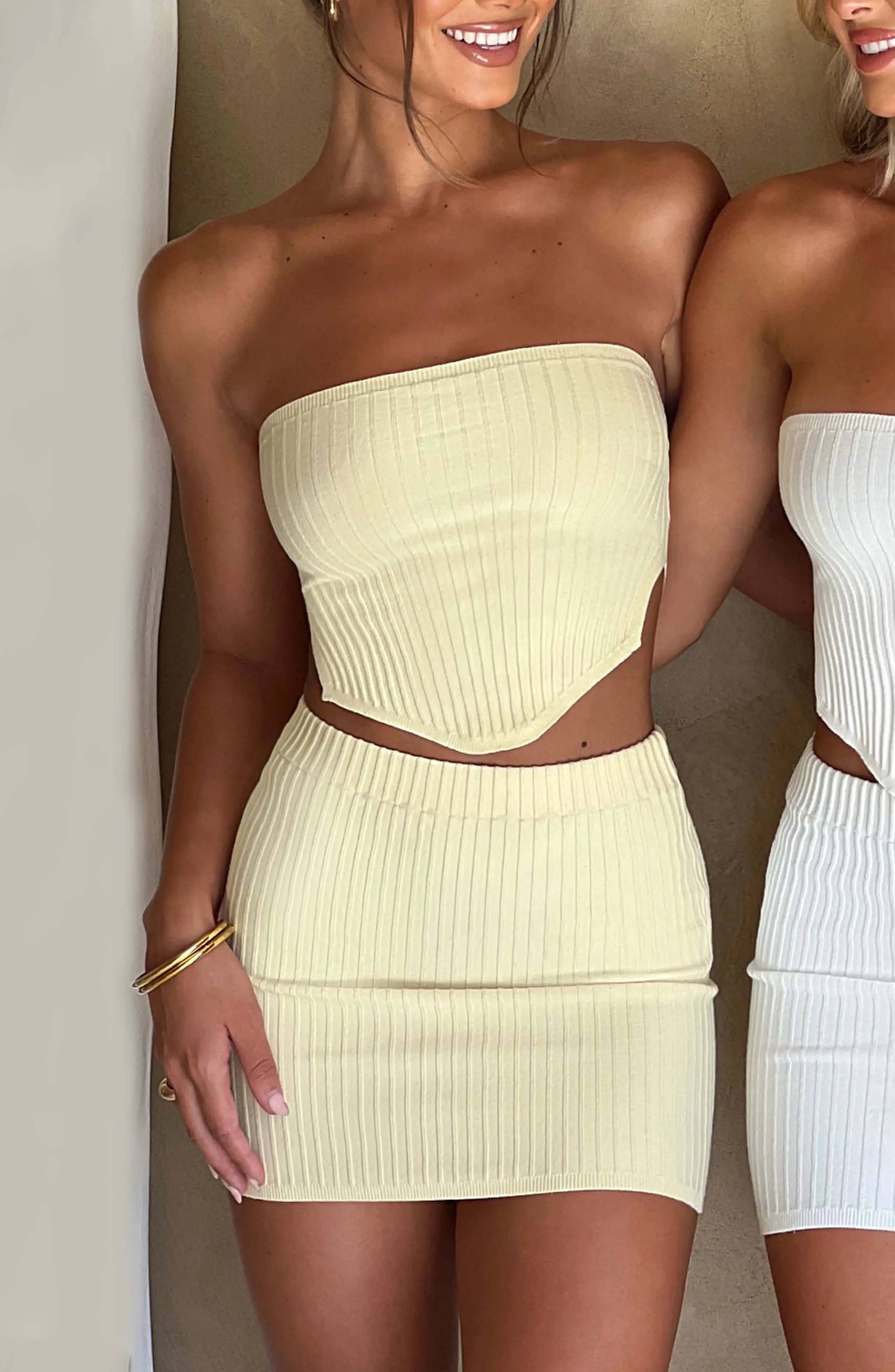 Jaz Mini Skirt - Lemon - Image 2