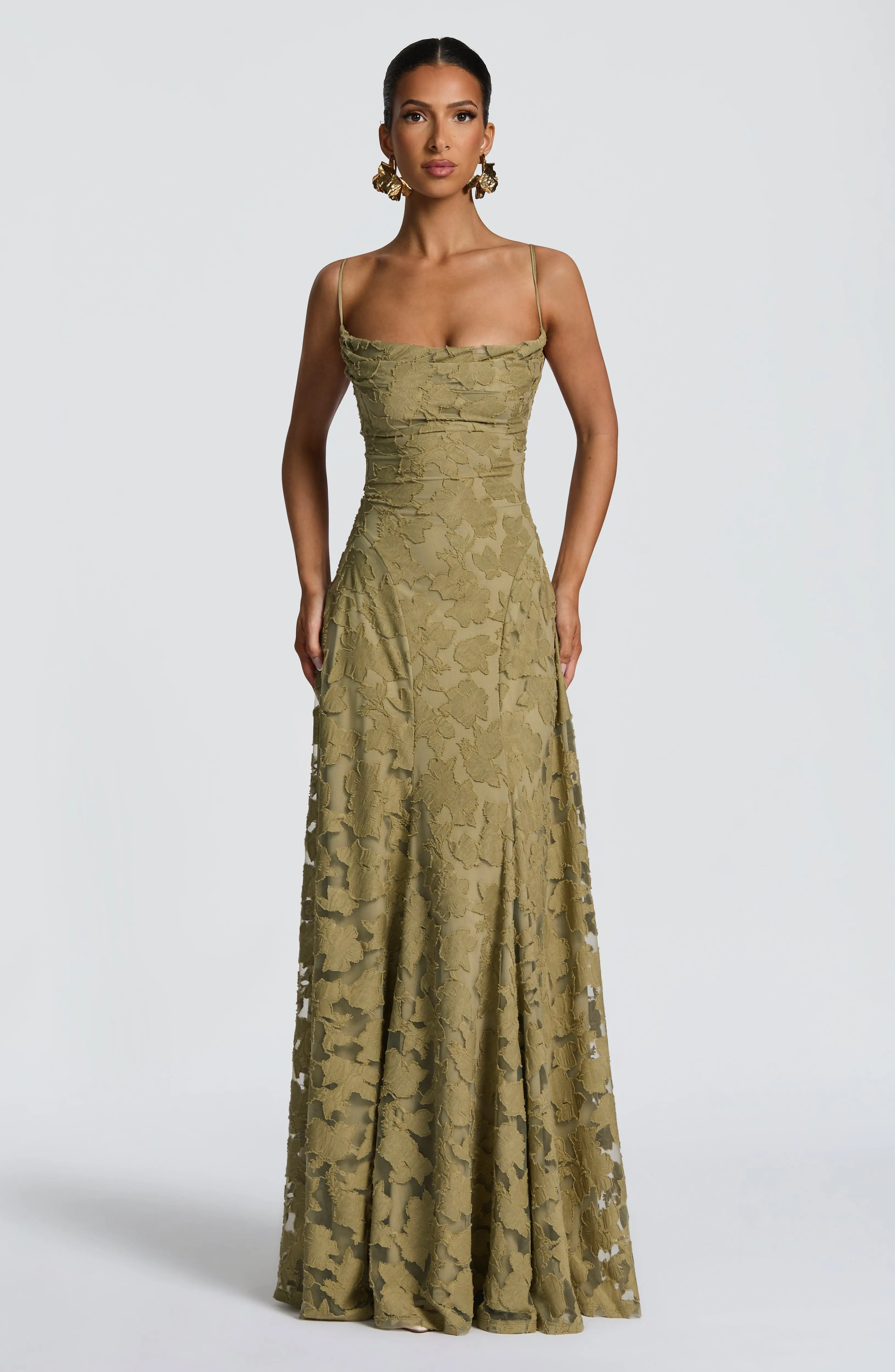 Francis Maxi Dress - Sage - Image 3