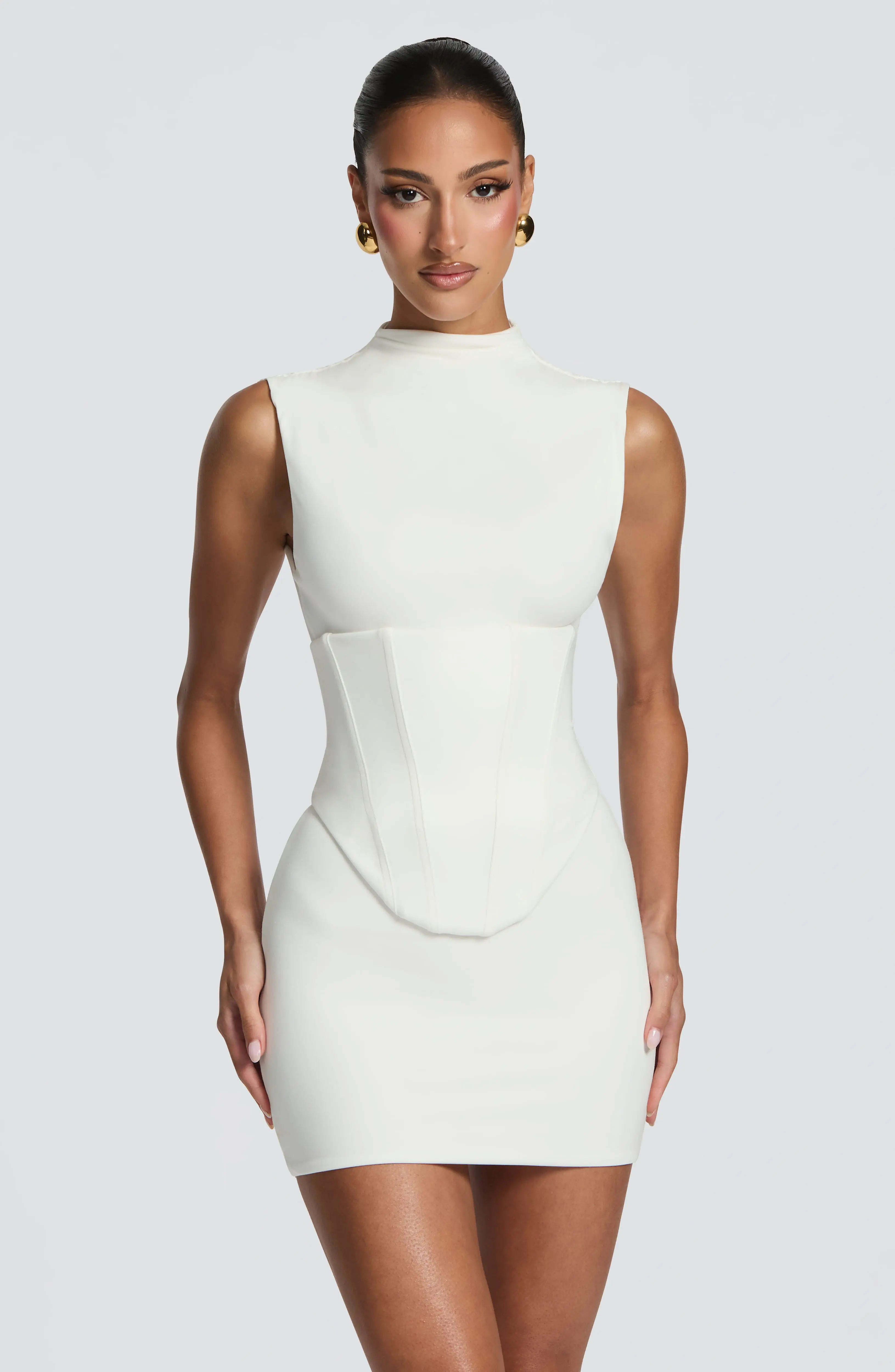 Soline Mini Dress - Ivory - Image 2