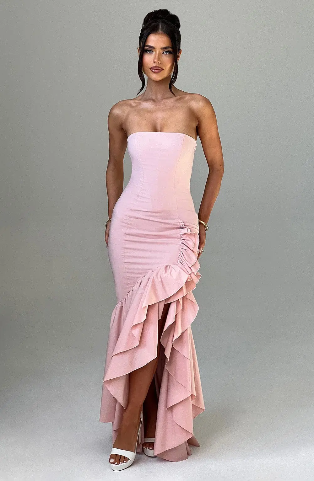 Angelina Maxi Dress - Blush - Image 7
