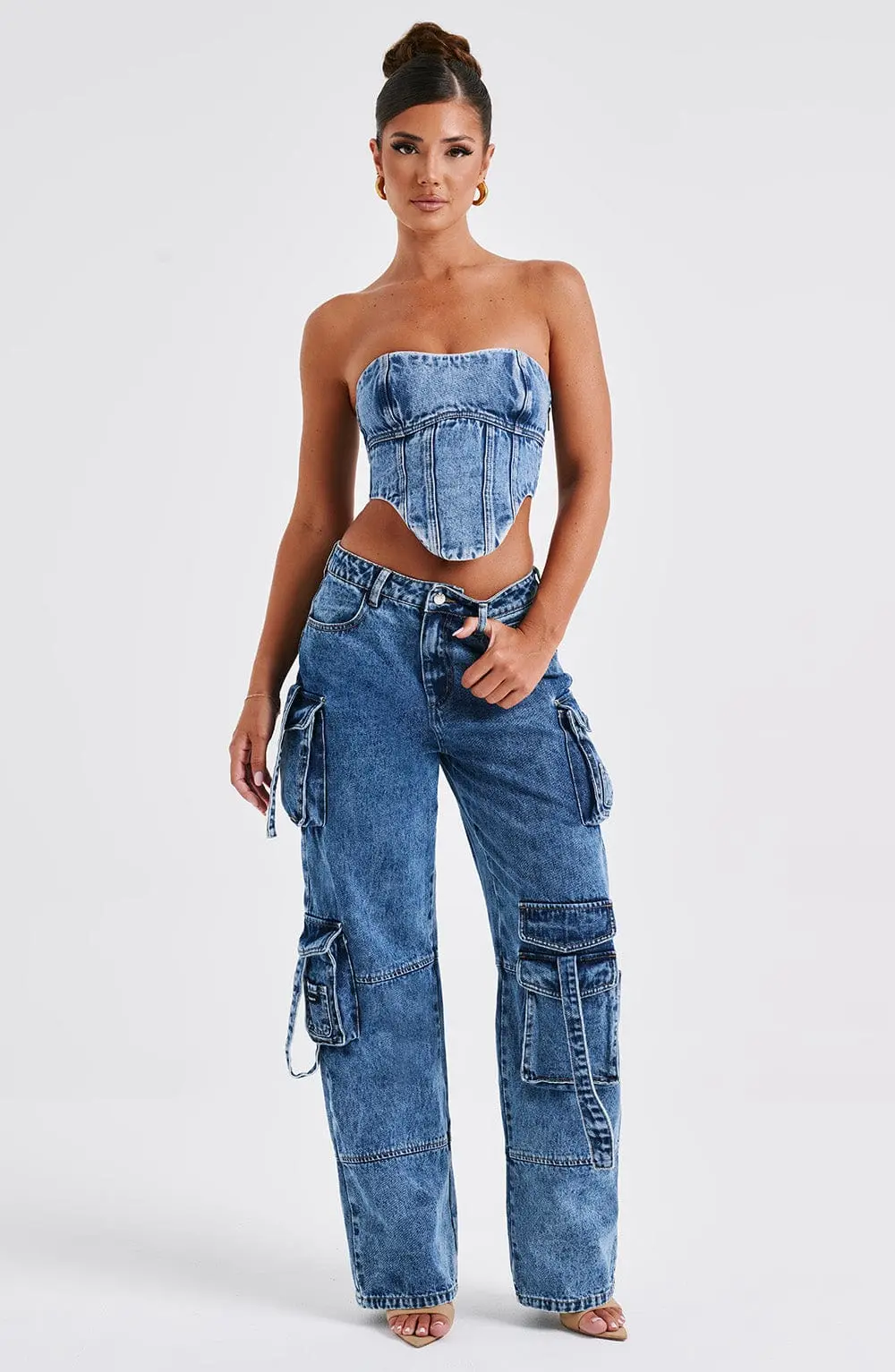 Yasie Corset - Dark Wash - Image 12