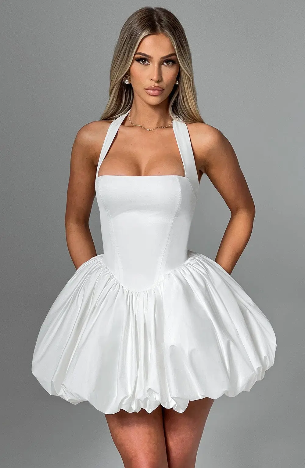 Maricia Mini Dress - Ivory - Image 12